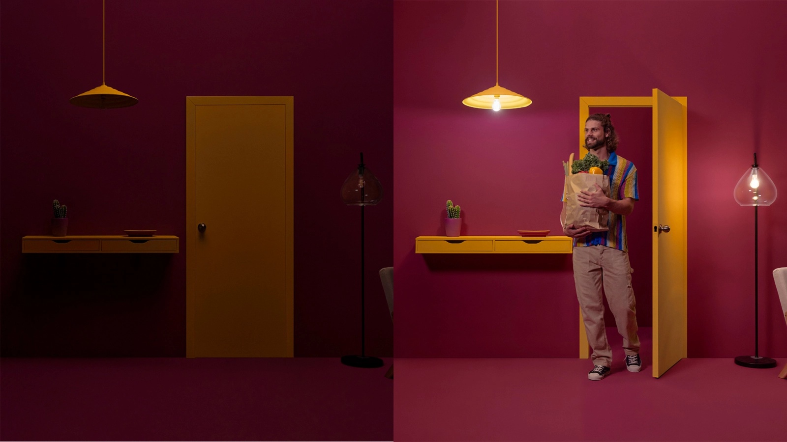 Żarówka LED E27 A60 7W = 60W 806lm 2700-6500K TW FILAMENT Inteligentna SMART WiFi Bluetooth Aplikacja WiZ - czwarta cecha produktu