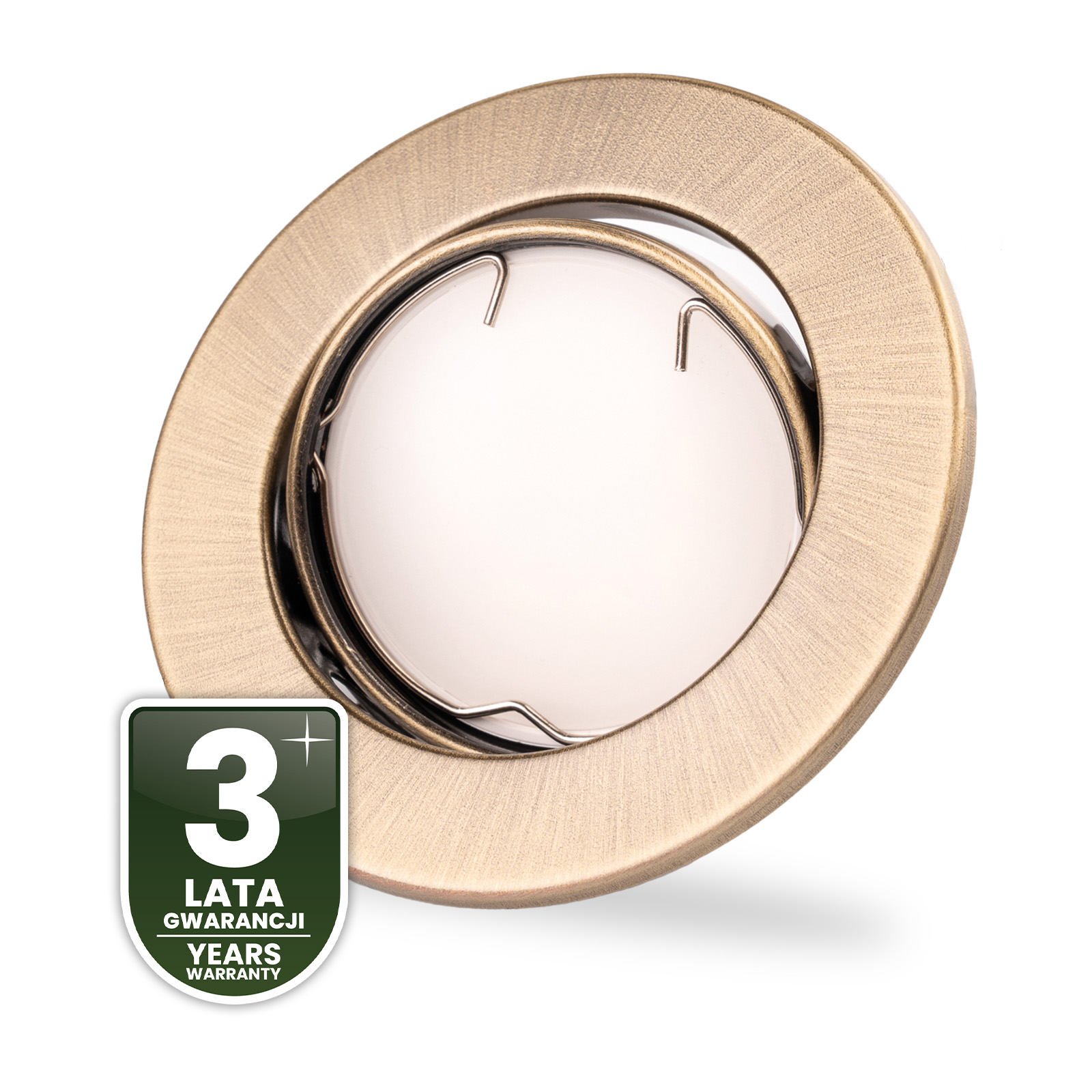 Oprawa HALOGENOWA Podtynkowa Ruchoma Okrągła AURELI Antyk Blacha MR16 GU10 - czwarta cecha produktu