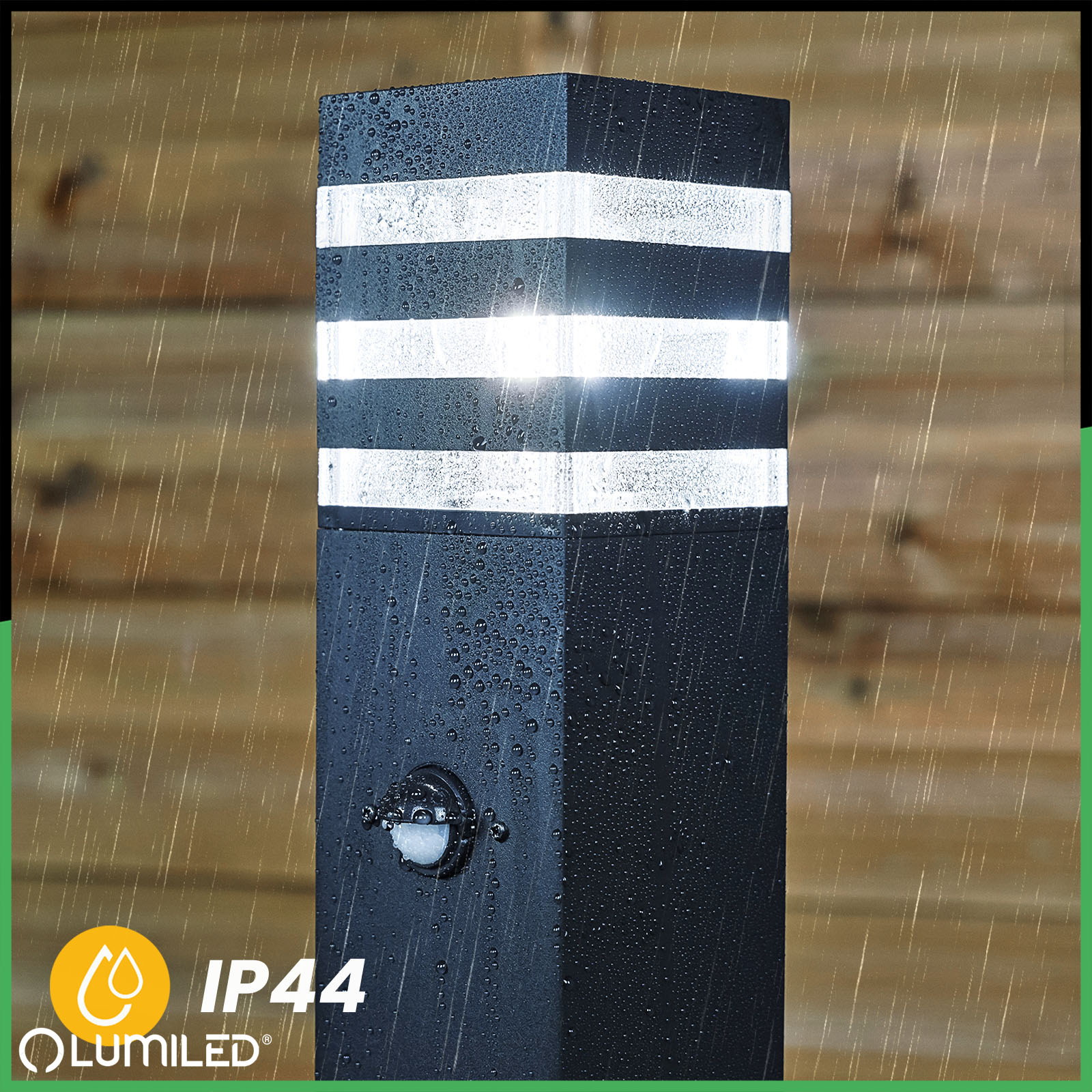 Lampa Ogrodowa Słupek Zewnętrzny Stojący E27 LED Czujnik Ruchu TAXUS 2 80cm LUMILED - trzecia cecha produktu