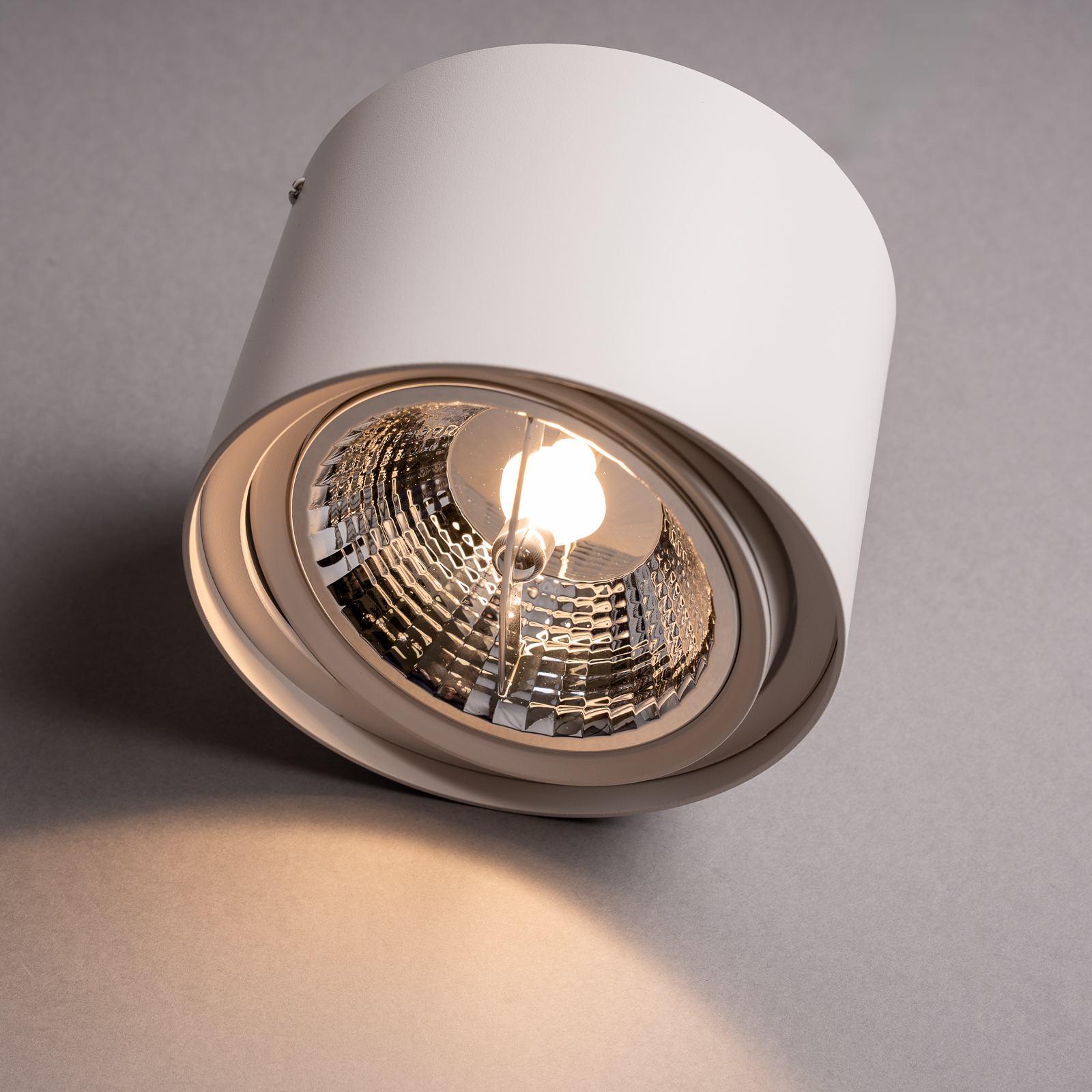 Oprawa Natynkowa HALOGENOWA 15W Spot Tuba Ruchoma Biała Żarówka LED GU10 ES111 COB 3000K LUMILED - druga cecha produktu