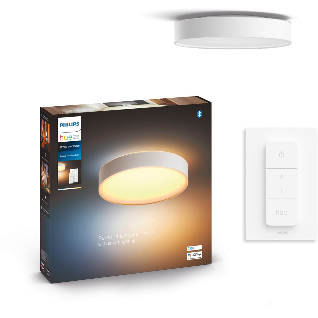 Plafon LED Lampa Sufitowa Natynkowa 19.2W 2450lm IP20 White Ambiance TW Biała 38cm Inteligentna SMART Zigbee Bluetooth Enrave Philips HUE - główne zdjęcie produktu