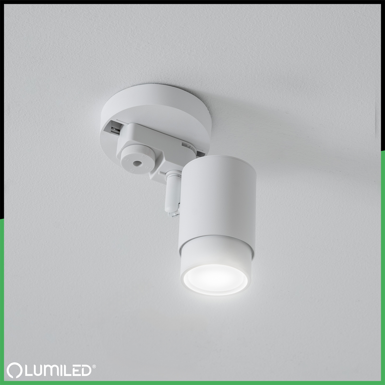 Adapter Baza do Montażu Lamp Szynowych Reflektorów Jednofazowych Biały LUMILED - trzecia cecha produktu