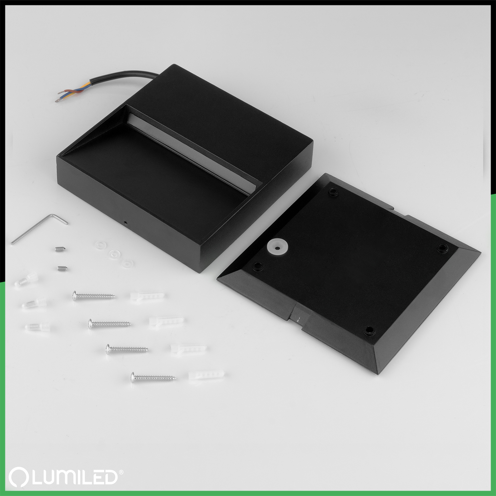 Lampa Ogrodowa Zewnętrzna Kinkiet Elewacyjny 5W LED IP54 PIVAR LUMILED - skład produktu