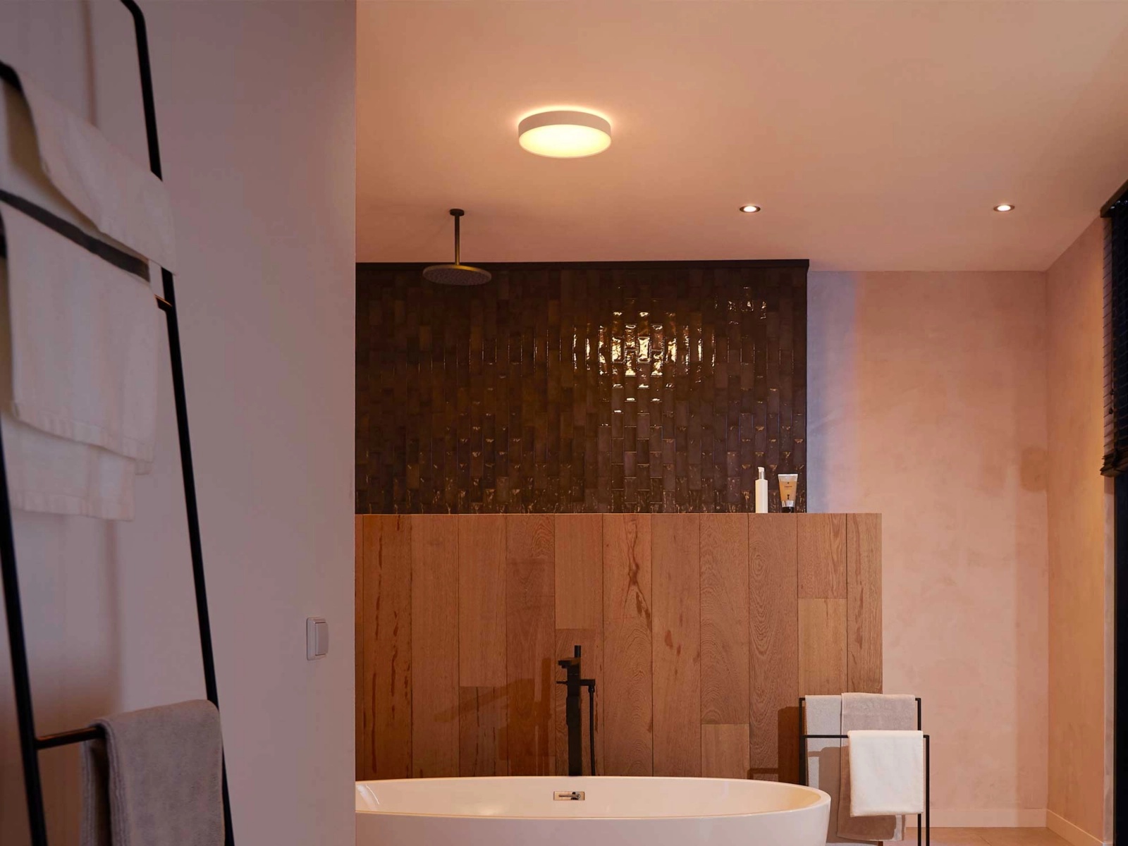 Plafon LED Lampa Sufitowa Natynkowa 19.2W 2450lm IP44 White Ambiance TW Biała 38cm Inteligentna SMART Zigbee Bluetooth Devere Philips HUE - obszar zastosowań