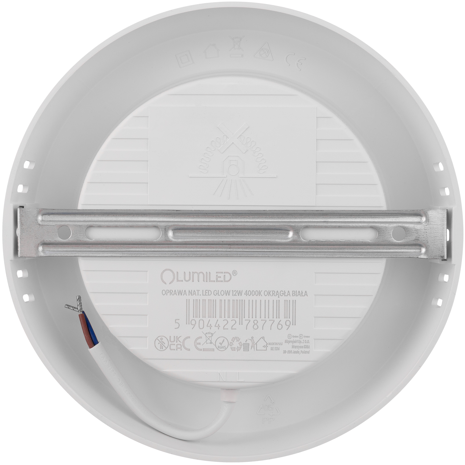 Oprawa Natynkowa Lampa LED Sufitowa 12W Okrągła 4000K GLOW Biała LUMILED - pierwsza cecha produktu
