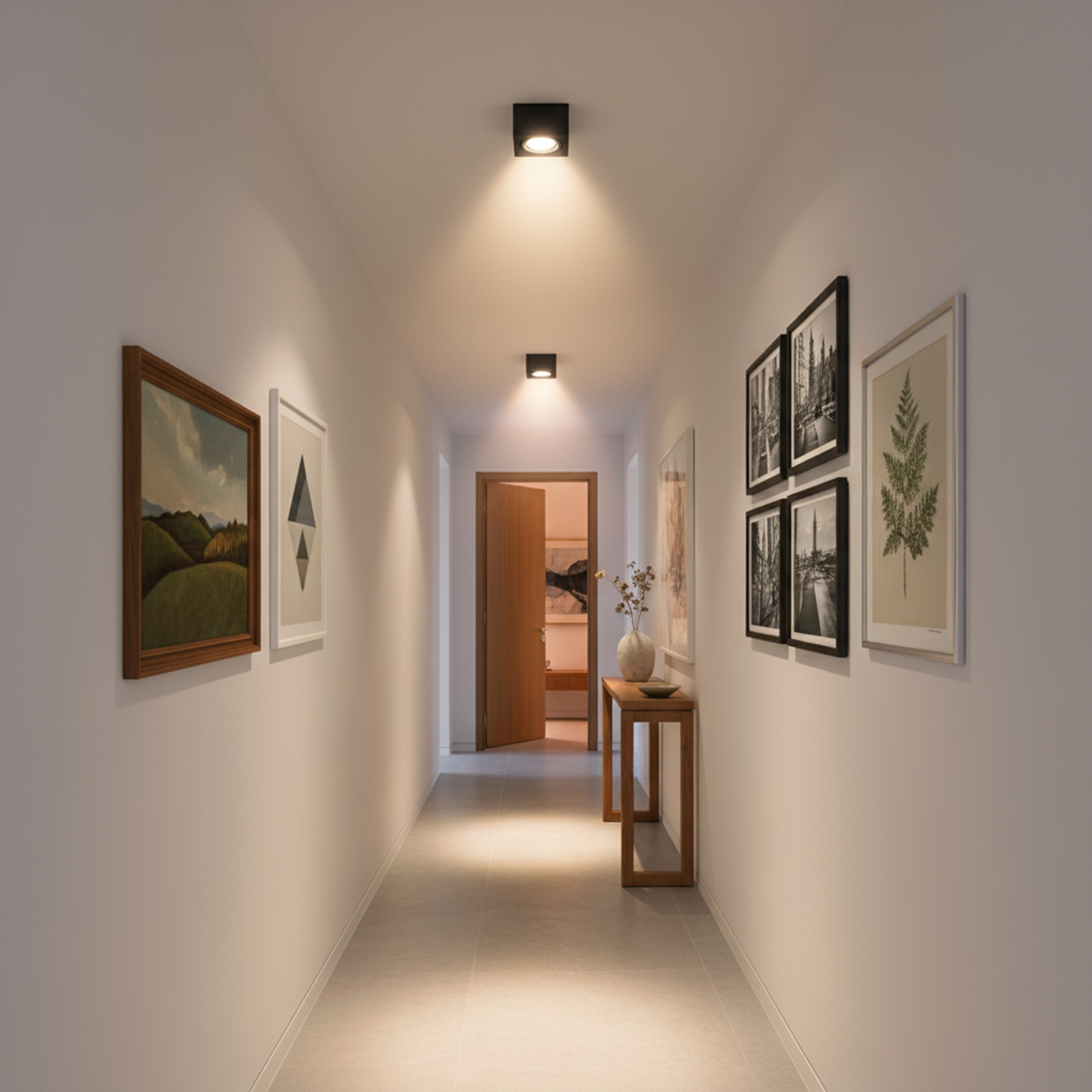 Oprawa Natynkowa HALOGENOWA Spot Tuba Ruchoma Kwadratowa Czarna 50mm AMAT-S LUMILED - obszar zastosowań