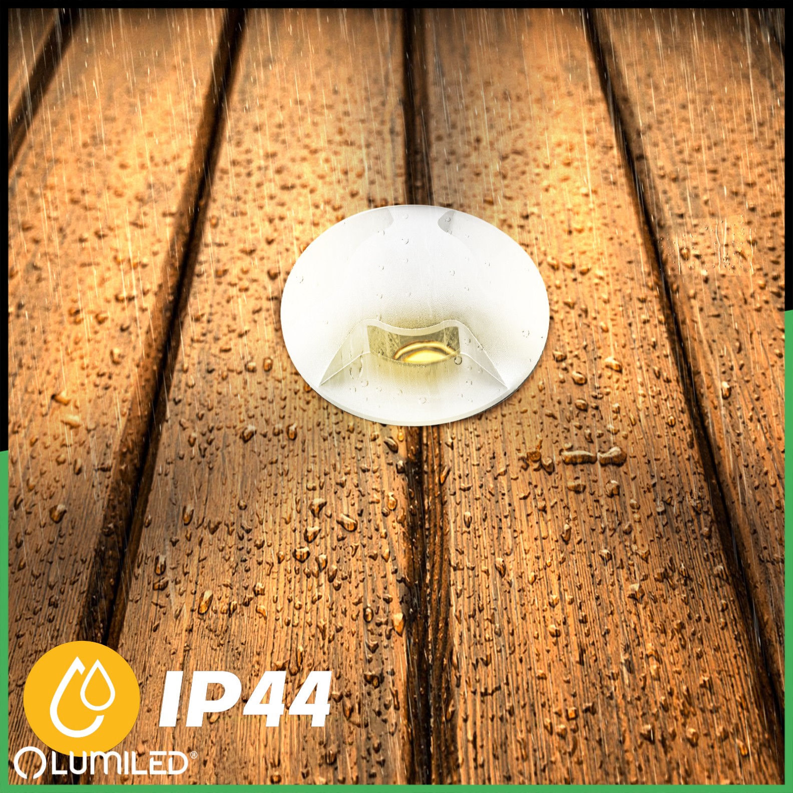 Oprawa Najazdowa Lampa Dogruntowa Schodowa LED IP44 Srebrna LUMILED - pierwsza cecha produktu