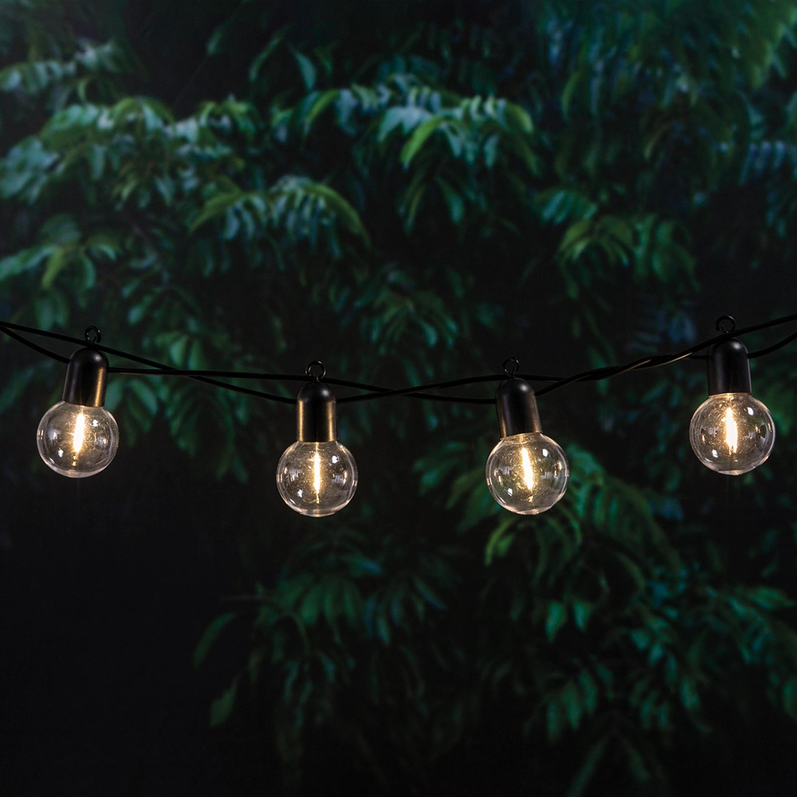 Girlanda Solarna Ogrodowa 20x LED Ozdobne Kuleczki 11.58m 3000K Ciepła LOVO LUMILED - aranżacja