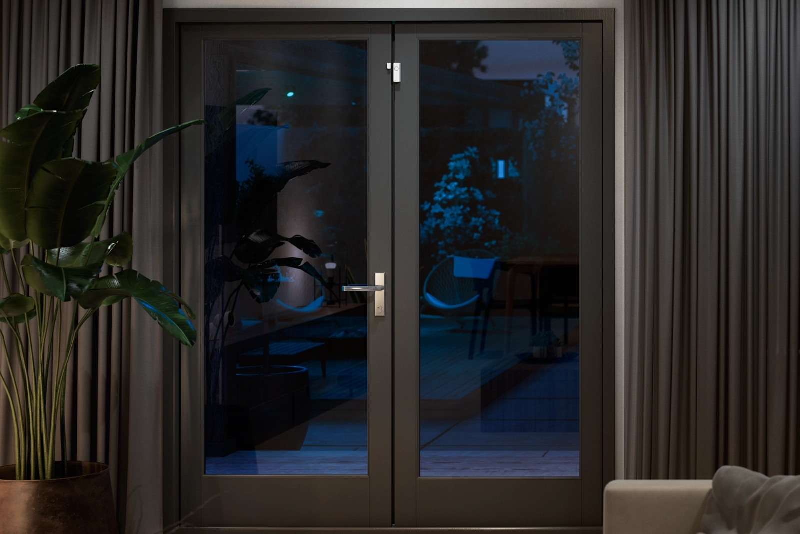 Inteligentny Czujnik Kontaktu do Okien i Drzwi Biały Bateryjny Zigbee Contact Sensor Secure Philips HUE - obszar zastosowań