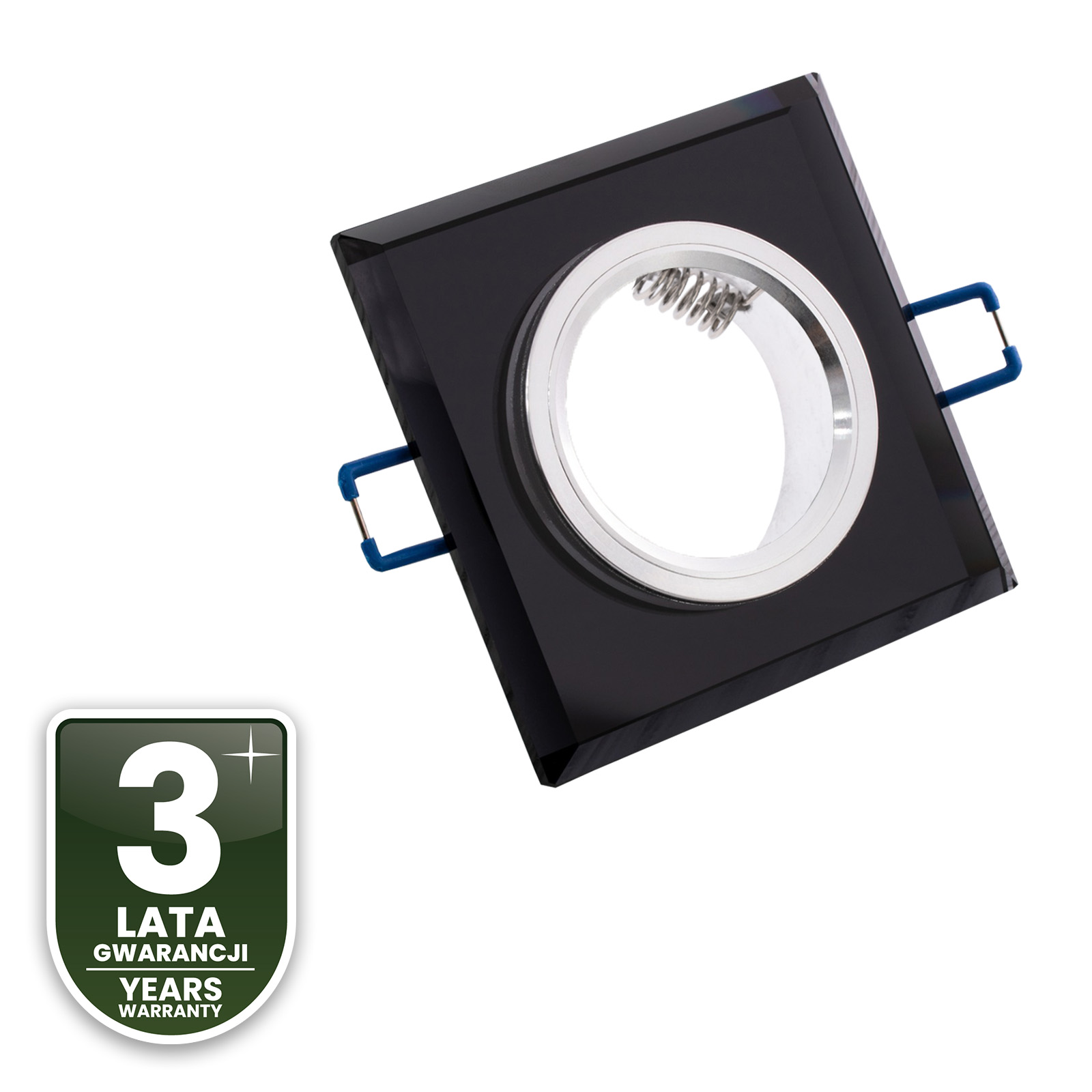 Oprawa halogenowa SZKLANA Sufitowa LED GU10 MR16 stała Ariel czarna kwadratowa - czwarta cecha produktu