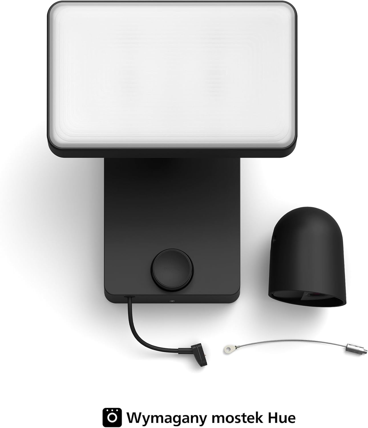 Naświetlacz LED Lampa 30.5W 2250lm IP44 White and Color Ambiance RGB + TW Czarna z Kamerą Zewnętrzną IP 1080p Full HD CMOS Inteligentna SMART Zigbee Secure Floodlight Camera Philips HUE - skład produktu