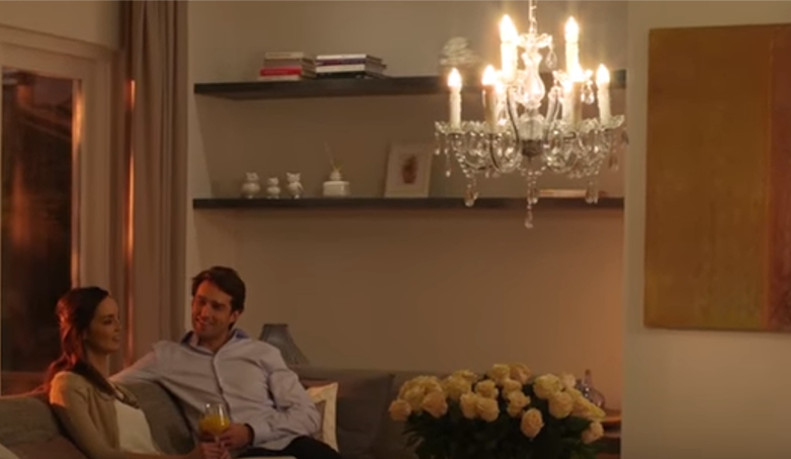 Żarówka LED E14 Świeczka B35 4W = 40W 470lm 3000K Ciepła 360° FILAMENT LUMILED - aranżacja