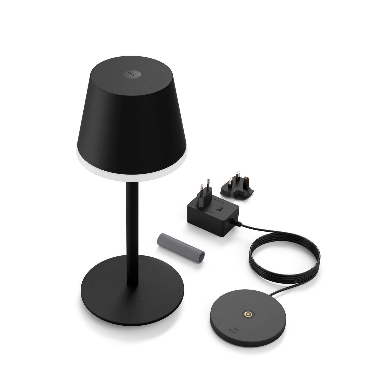 Lampa Stołowa Biurkowa LED 6.2W 530lm White and Color Ambiance RGB + TW Czarna 35cm Inteligentna SMART Zigbee Bluetooth Go Table Philips HUE - skład produktu