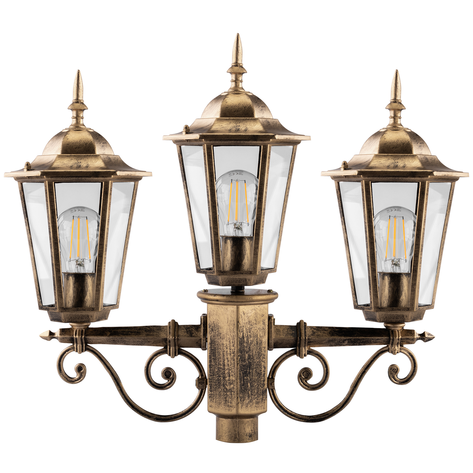 Lampa Ogrodowa Zewnętrzna 3xE27 SŁUPEK LATARNIA 2m Patyna BELLIS LUMILED - druga cecha produktu