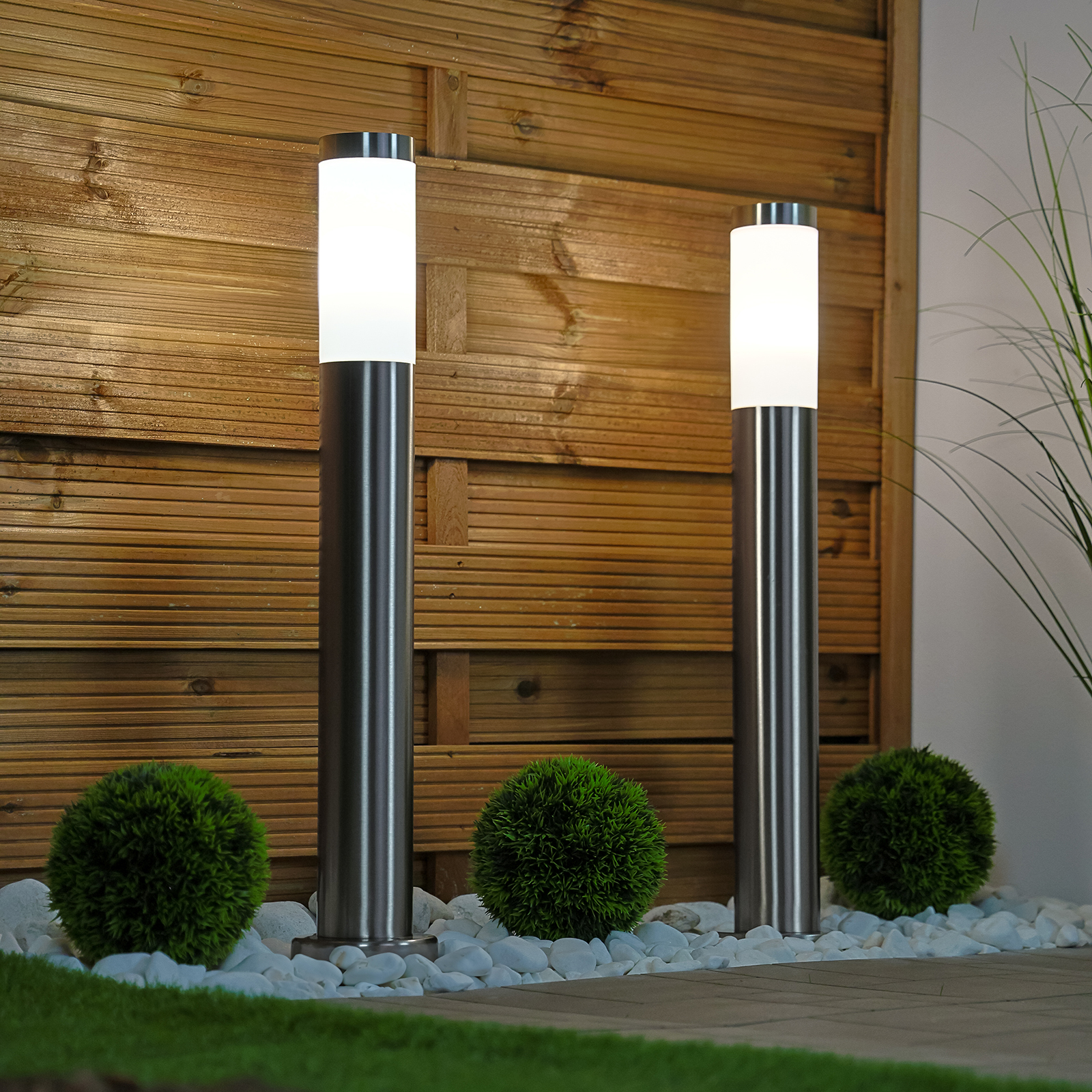 Lampa Ogrodowa Zewnętrzna E27 INOX SŁUPEK 65cm Lilium LUMILED - obszar zastosowań