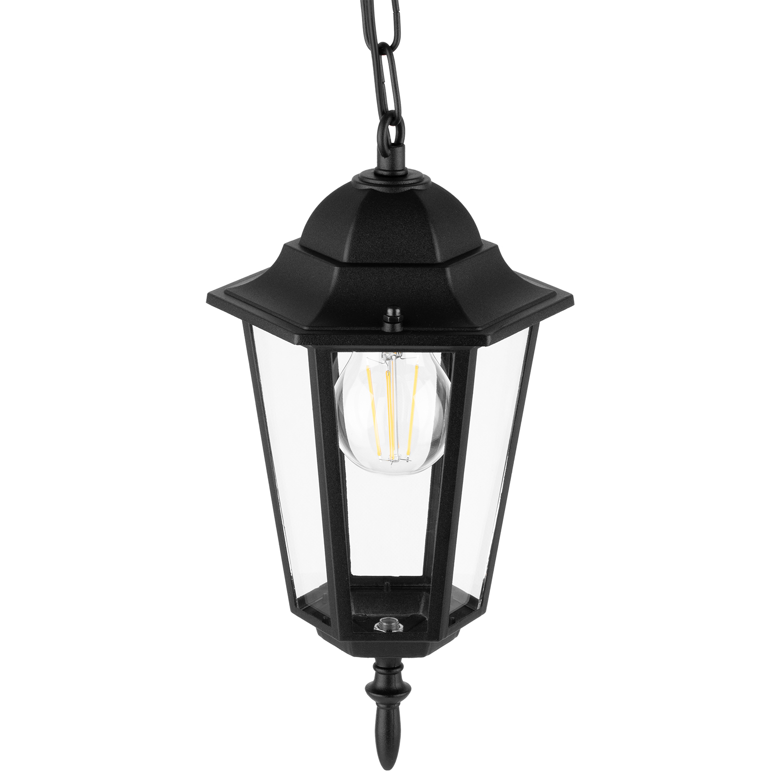 Lampa Ogrodowa Wisząca Zewnętrzna E27 LATARNIA Czarna BELLIS LUMILED - druga cecha produktu