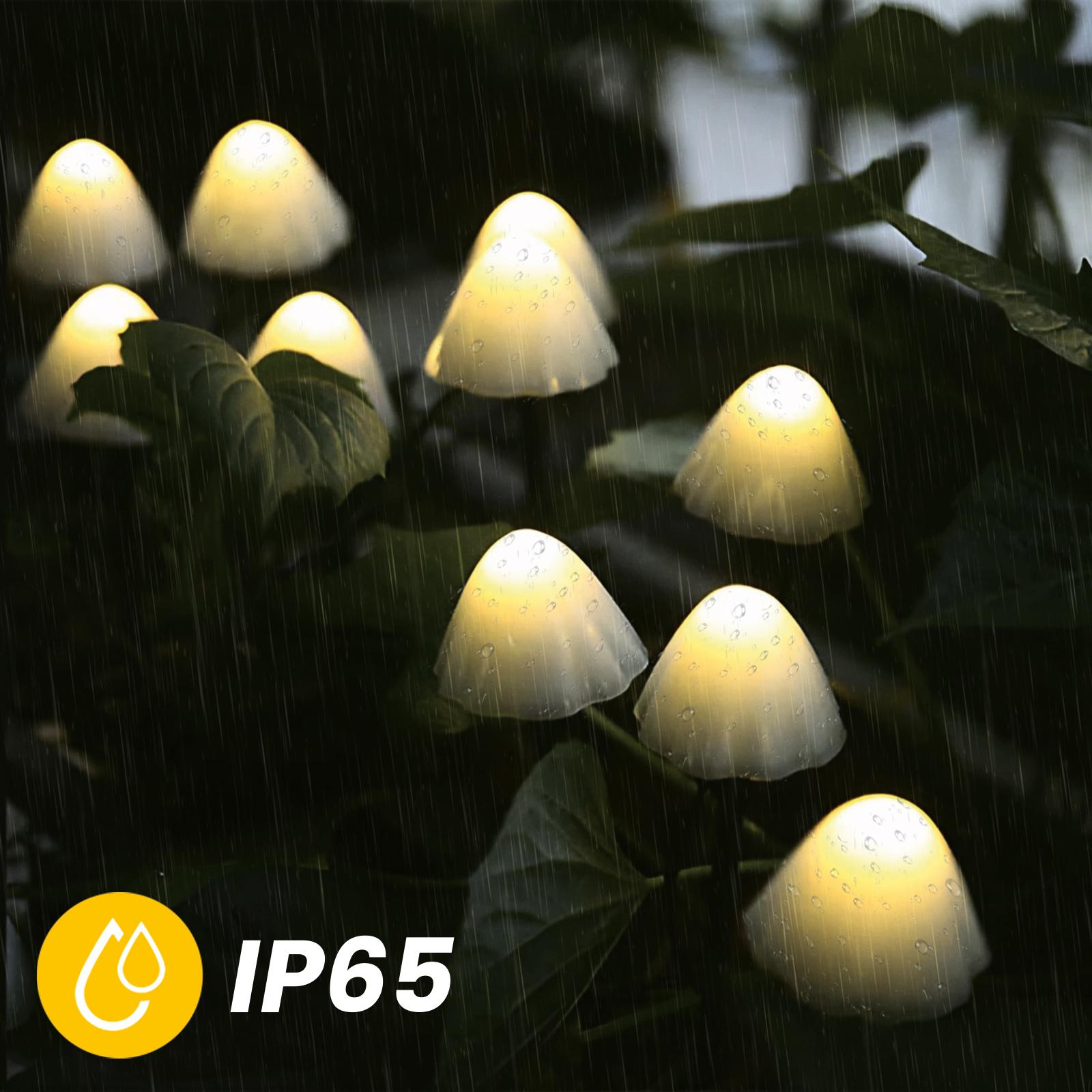 2x Lampa Solarna Ogrodowa LED Wbijana Słupek Zewnętrzny Grzybki IP65 Drzewko Solarne CARI LUMILED - druga cecha produktu