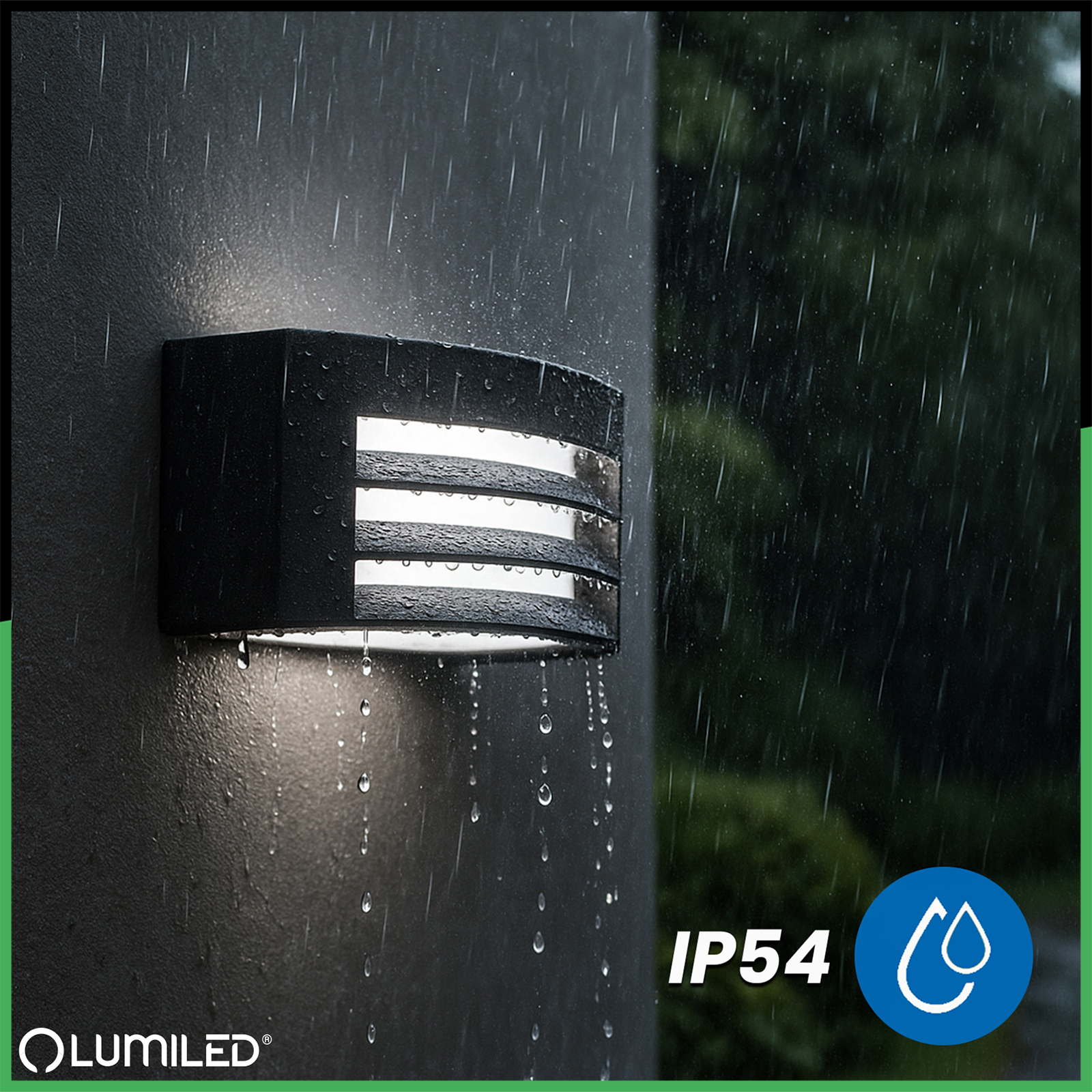 Lampa Ogrodowa Zewnętrzna Kinkiet Elewacyjny E27 LED IP54 KERIO LUMILED - trzecia cecha produktu