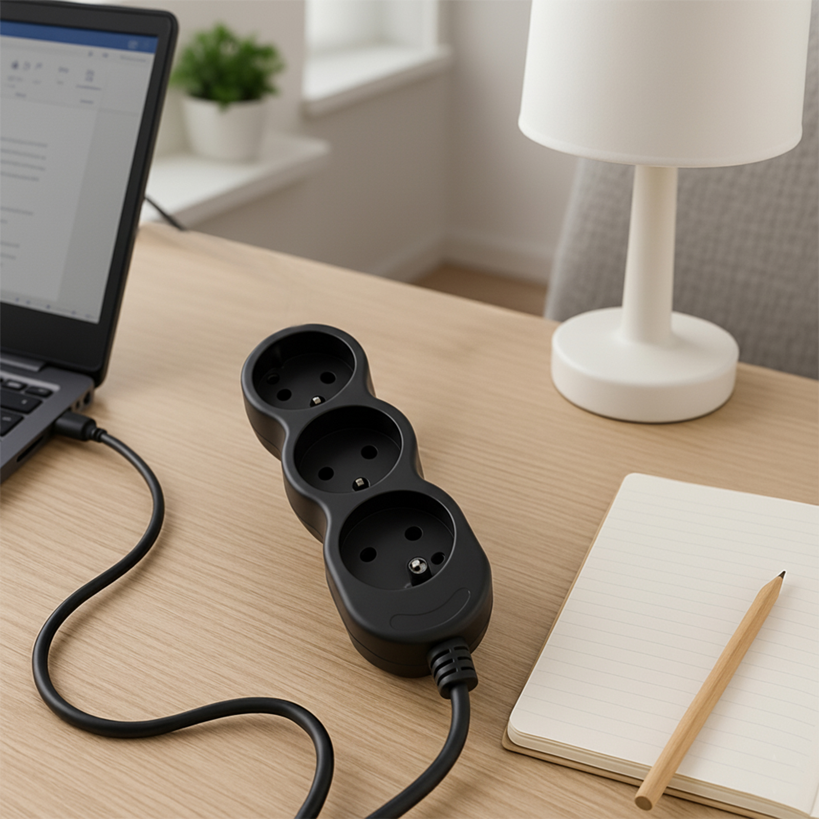 Przedłużacz Sieciowy Kabel z Uziemieniem Listwa Zasilająca 3 Gniazda 5m Czarny Sznur Lendo Lumiled - obszar zastosowań