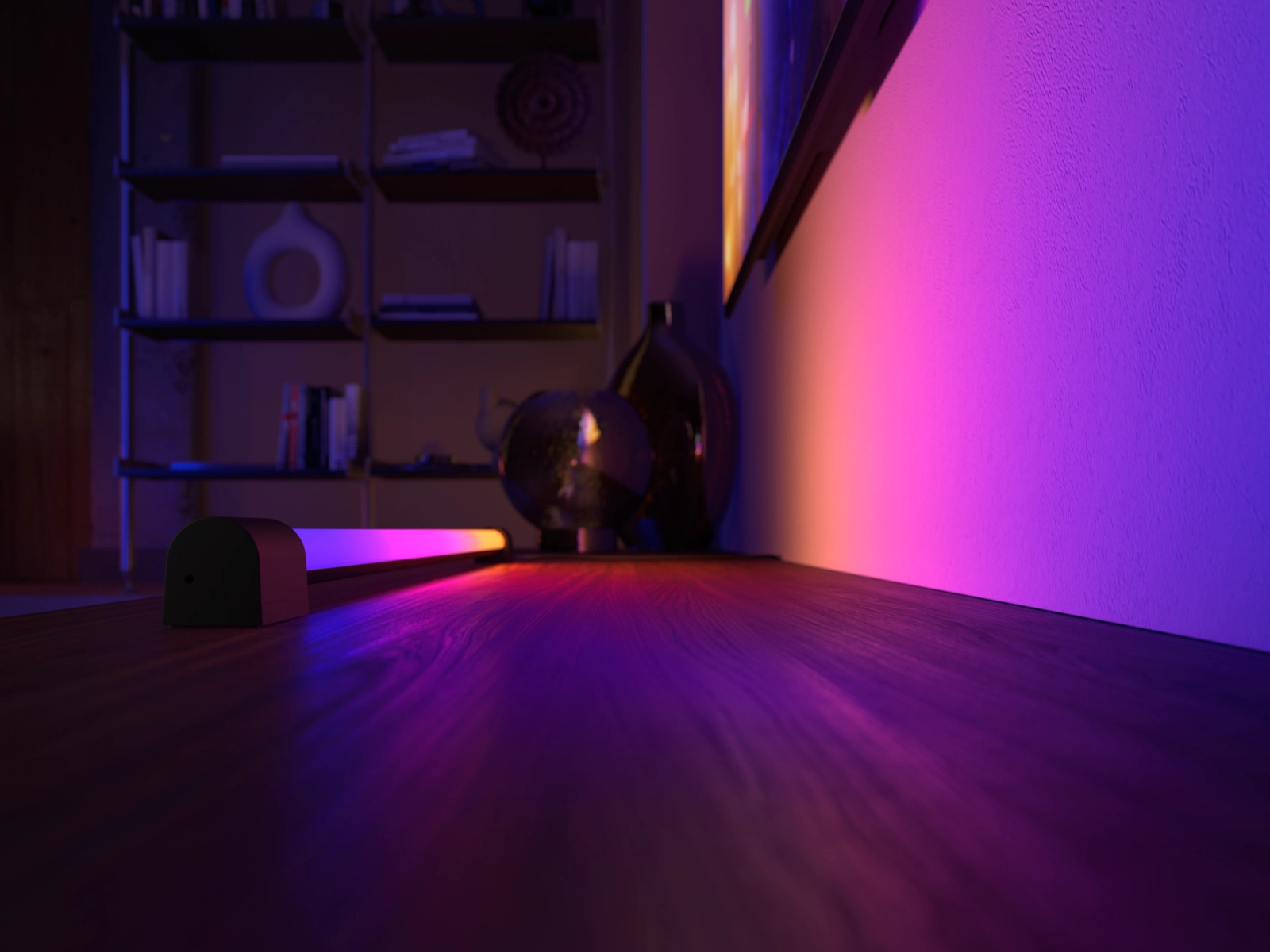 Lampa Liniowa LED Light Bar TUBA 140cm Gradient 20W 1800lm IP20 White and Color Ambiance RGB + TW Czarna Inteligentna SMART Zigbee Bluetooth Play Tube Philips HUE - pierwsza cecha produktu