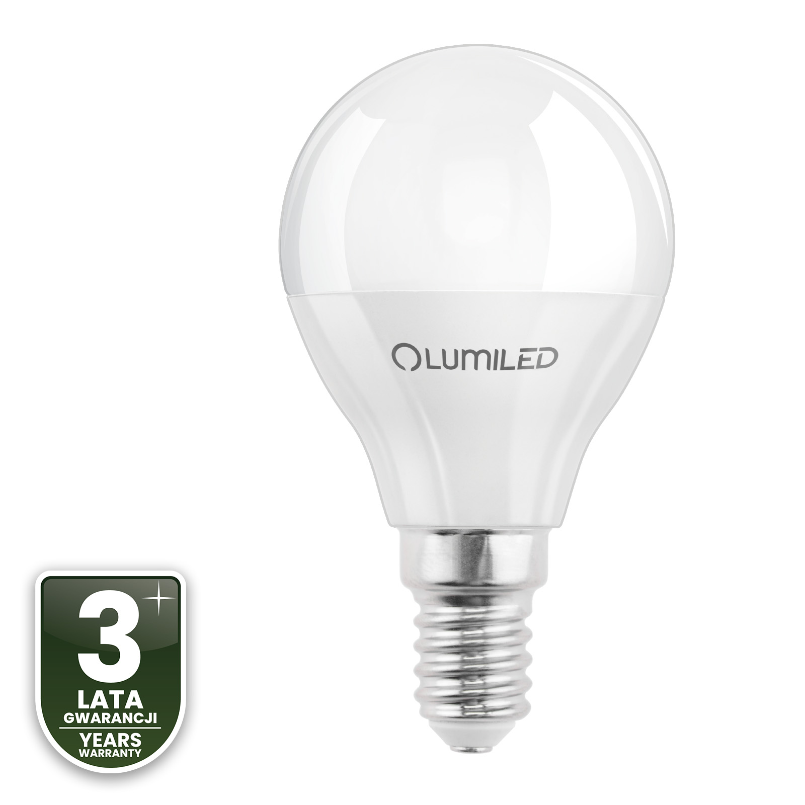 Żarówka LED E14 Kulka P45 10W = 75W 1055lm 3000K Ciepła 180° LUMILED - czwarta cecha produktu