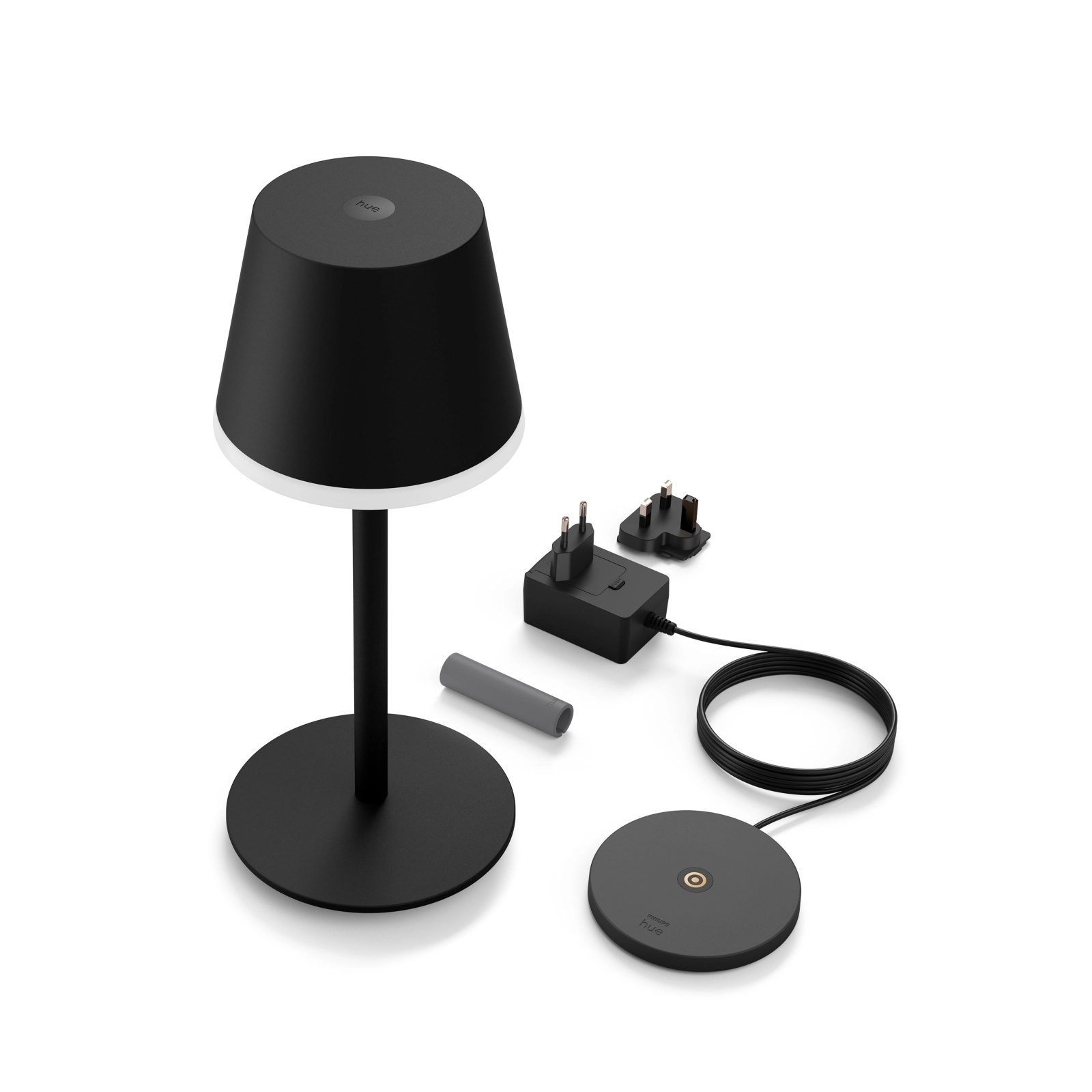 Lampa Stołowa Biurkowa LED 6.2W 530lm White and Color Ambiance RGB + TW Czarna 35cm Inteligentna SMART Zigbee Bluetooth Go Table Philips HUE - skład produktu
