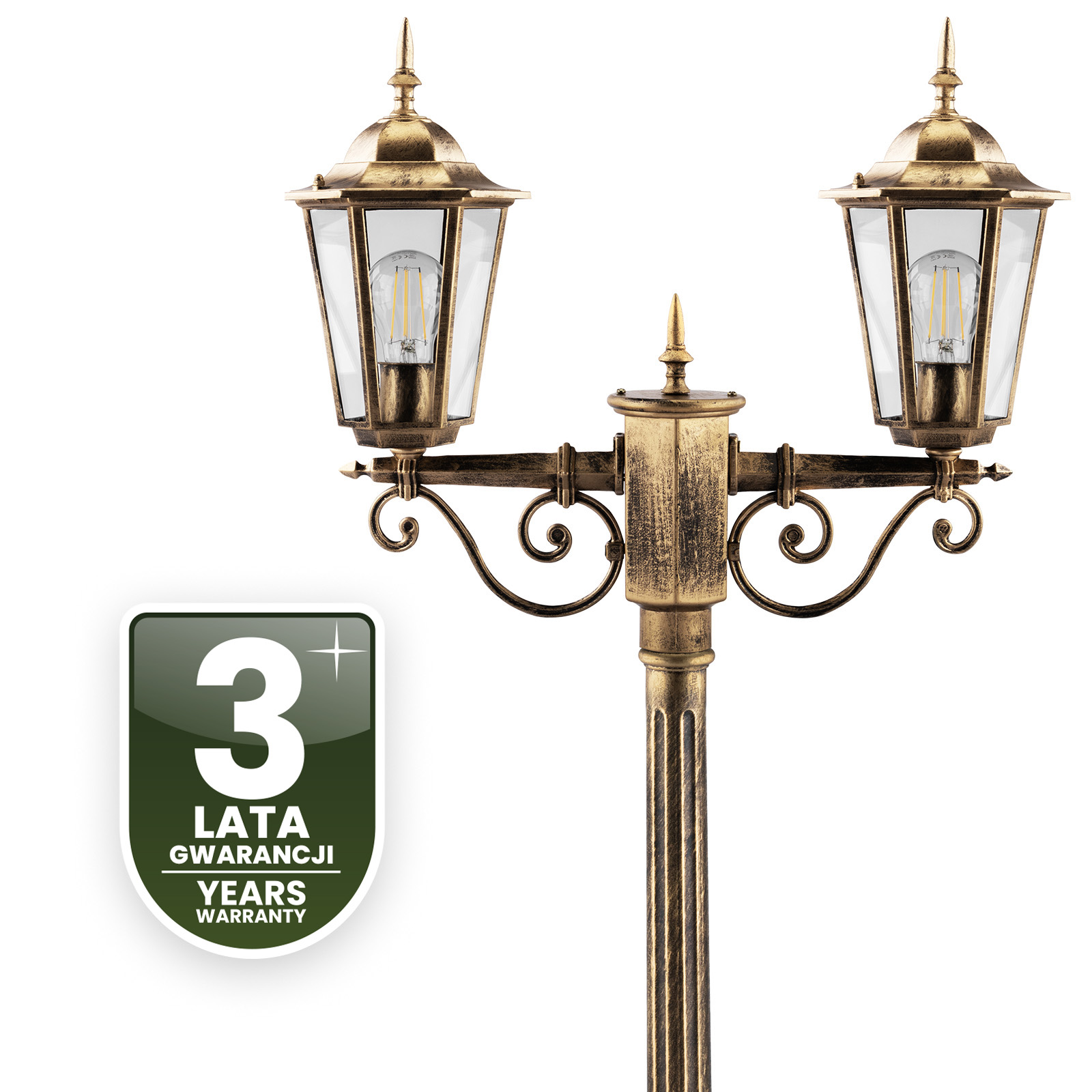 Lampa Ogrodowa Stojąca LED Słupek 205cm E27 Latarnia Zewnętrzna Dekoracyjna BELLIS LUMILED - czwarta cecha produktu