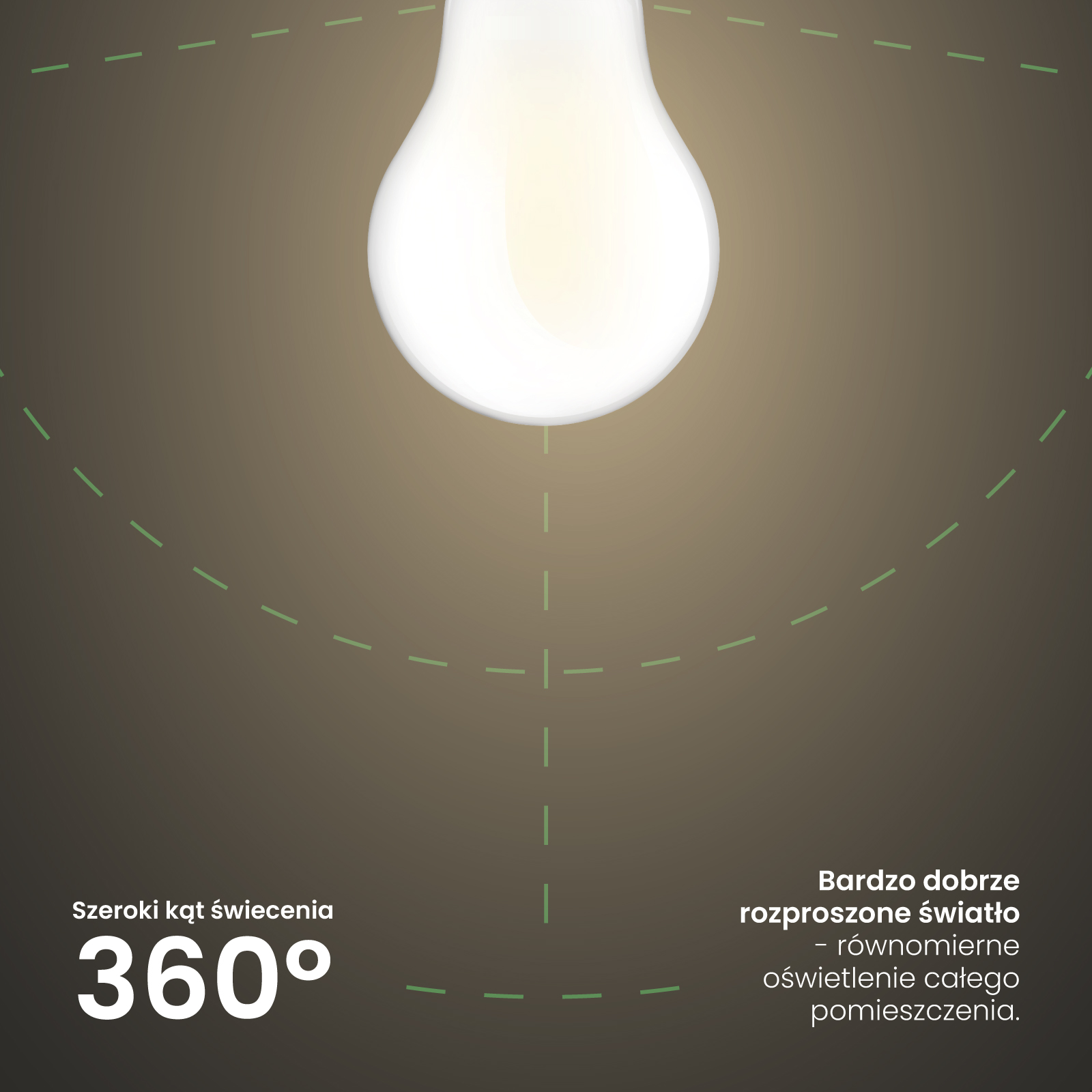 6x Żarówka LED E27 A60 4W = 60W 840lm 4000K Neutralna 360° FILAMENT LUMILED - druga cecha produktu