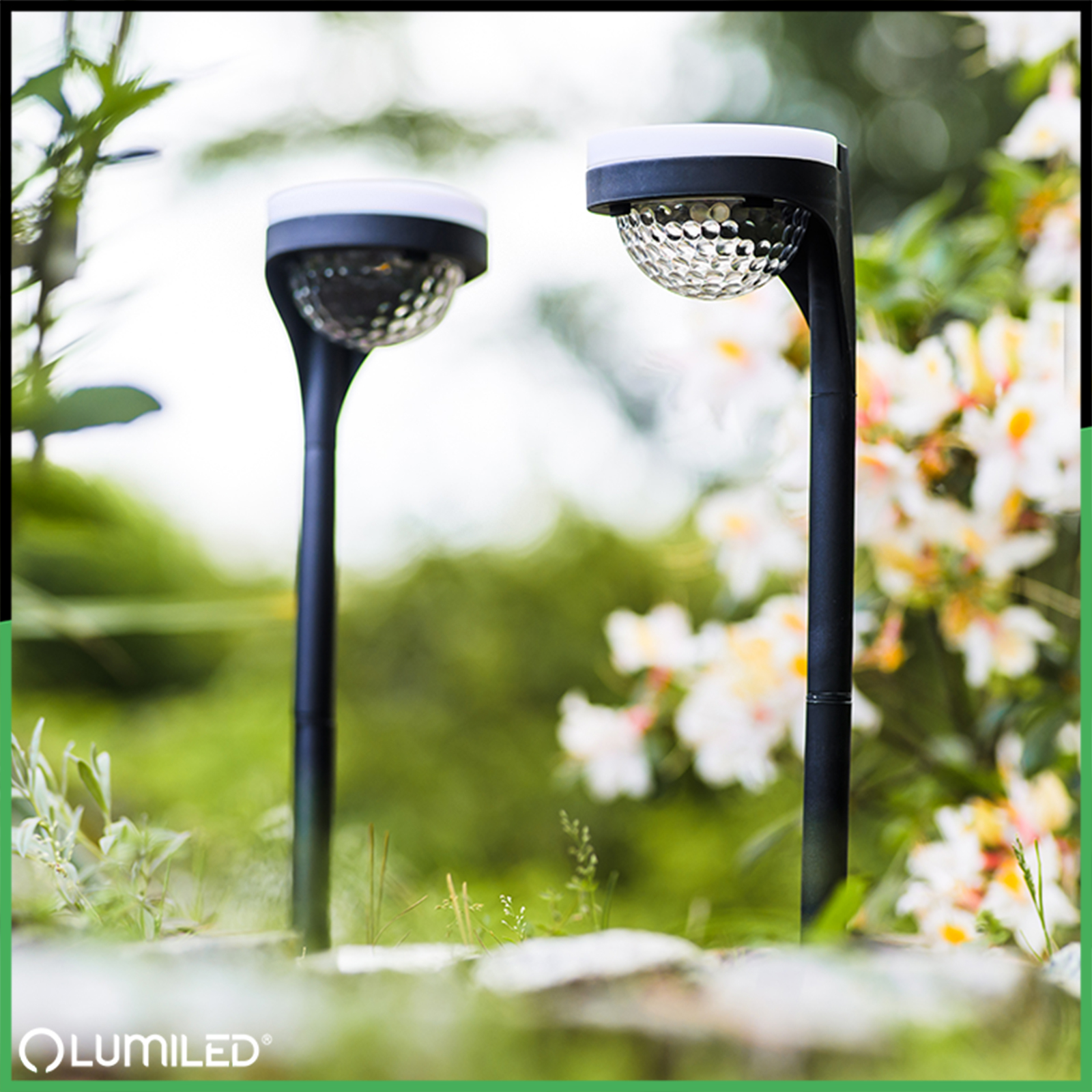 2x Lampa Solarna Ogrodowa LED LILA Wbijana Zewnętrzna Dekoracyjna 3000K LUMILED - obszar zastosowań