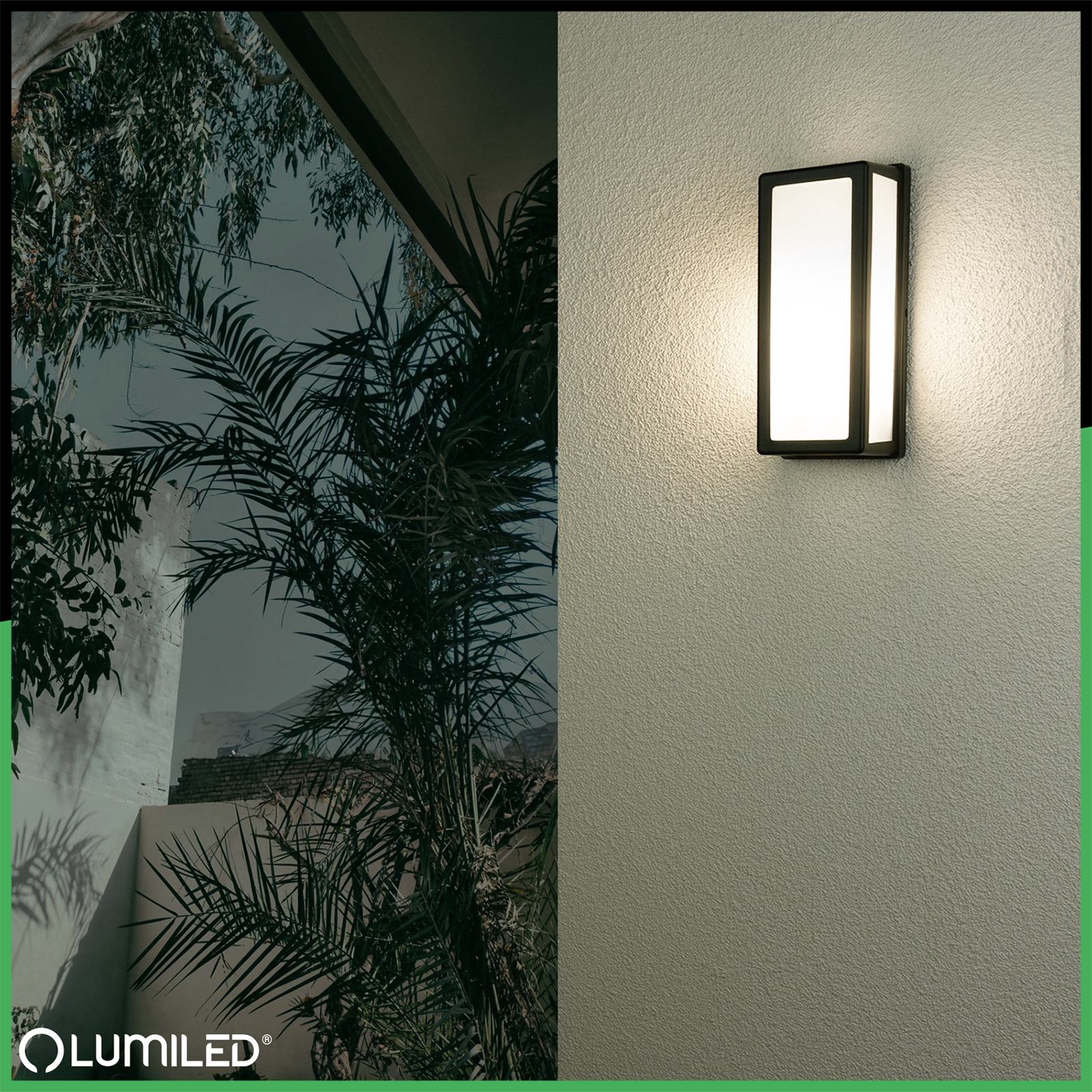 Lampa Ogrodowa Kinkiet Elewacyjny E27 Prostokątny DOMLO LUMILED - obszar zastosowań