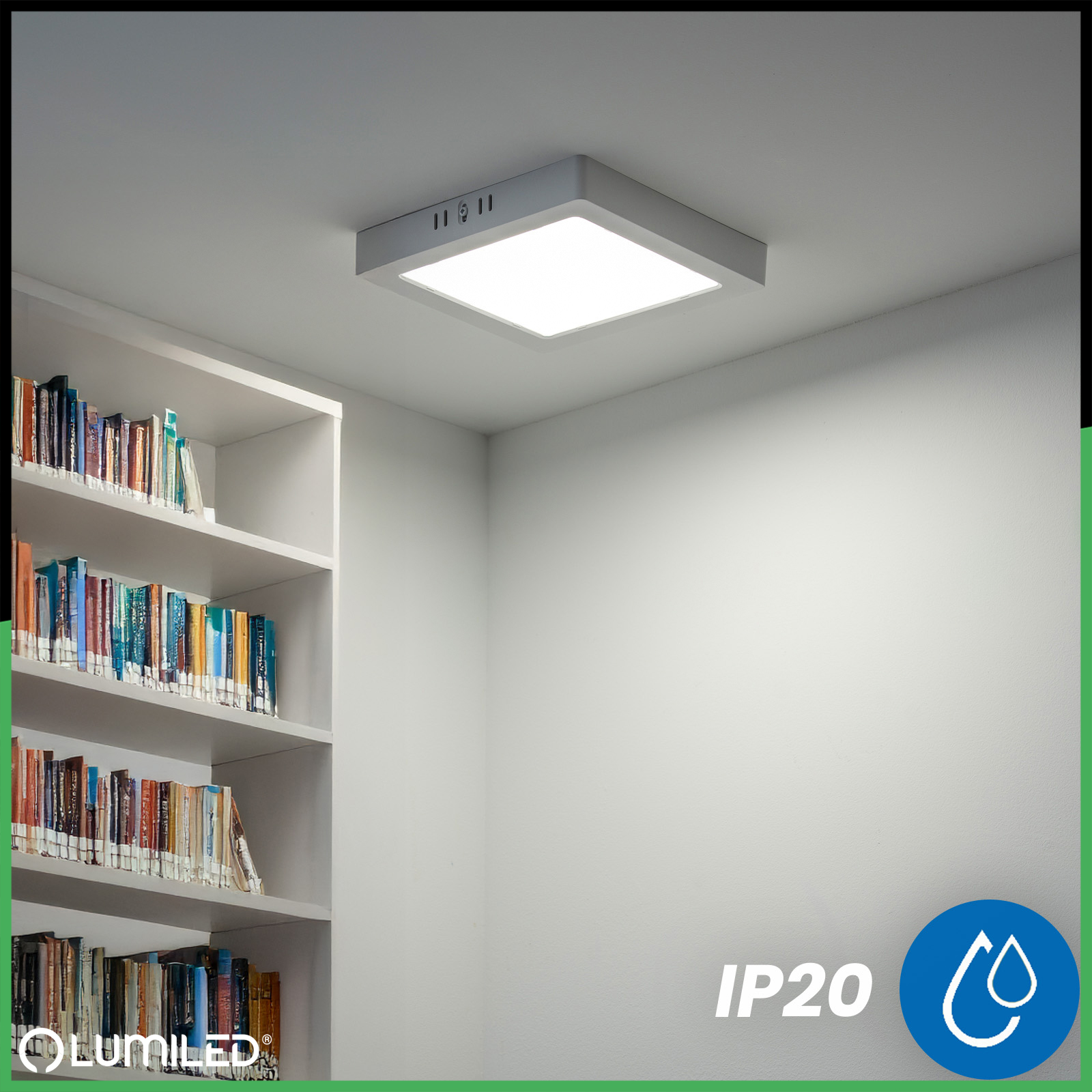 Oprawa Natynkowa Lampa LED Sufitowa 12W Kwadrat 4000K GLOW Biała LUMILED - druga cecha produktu