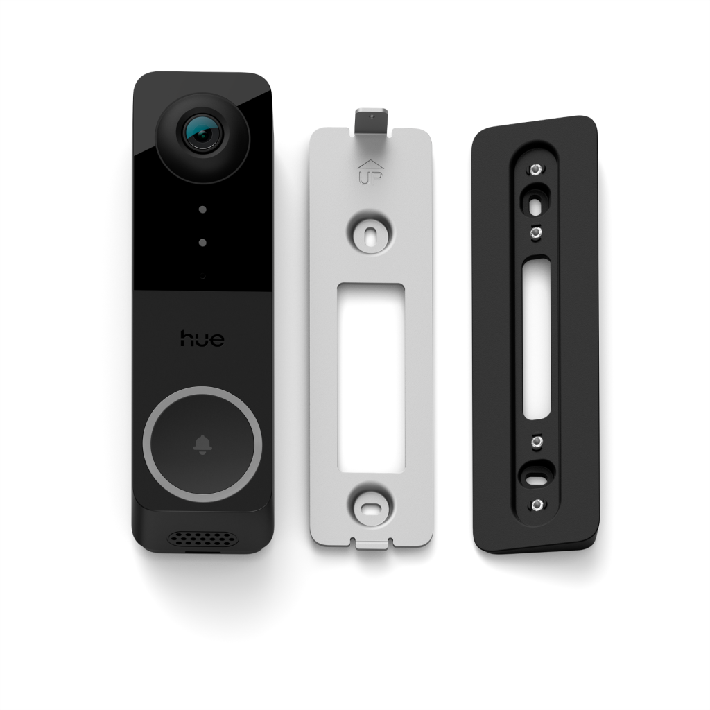 Inteligentny Wideodomofon Dzwonek do Drzwi z Kamerą 2K QHD 1440p CMOS Czarna SMART Zigbee WiFi Doorbell Secure Philips HUE - skład produktu