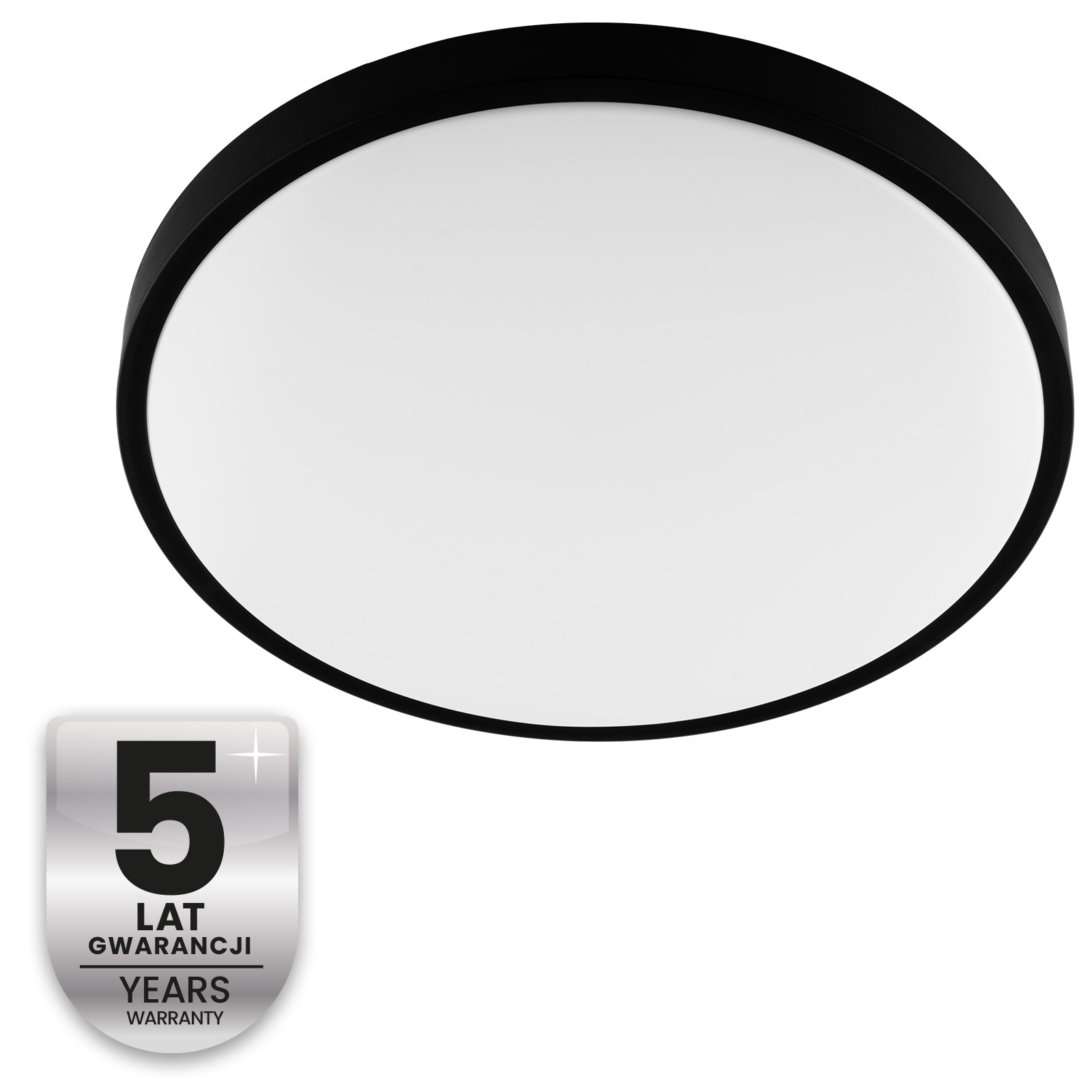 Plafon LED Lampa Sufitowa Natynkowa 24W 4000K CELIS Okrągły IP44 Czarny Ring ALS LUMILED - czwarta cecha produktu