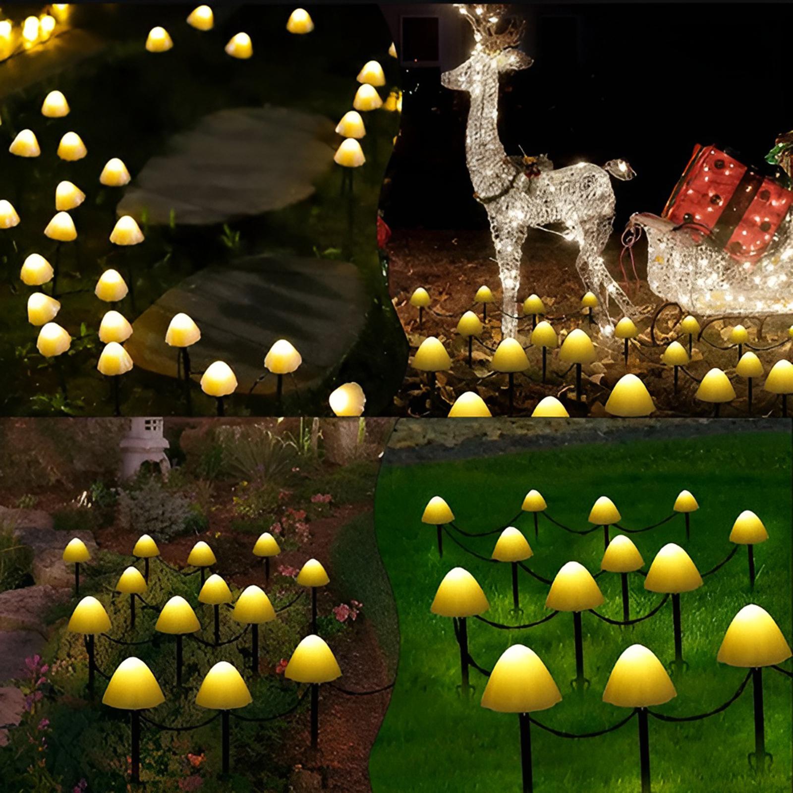 2x Lampa Solarna Ogrodowa LED Wbijana Słupek Zewnętrzny Grzybki IP65 Drzewko Solarne CARI LUMILED - trzecia cecha produktu