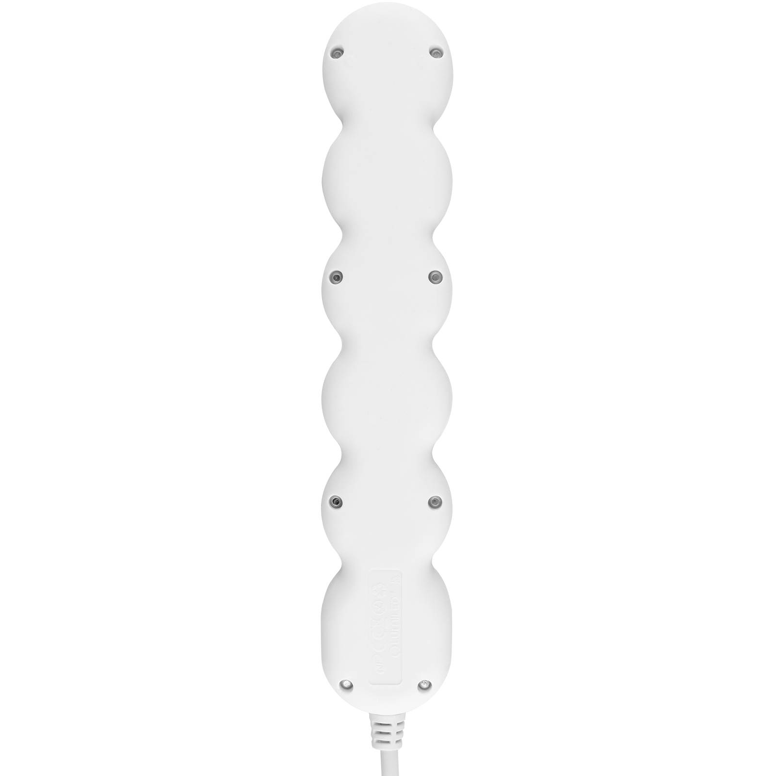Przedłużacz Sieciowy Kabel z Uziemieniem Listwa Zasilająca 5 Gniazda 3m Włącznik ON/OFF Biały Sznur Lendo Lumiled - trzecia cecha produktu
