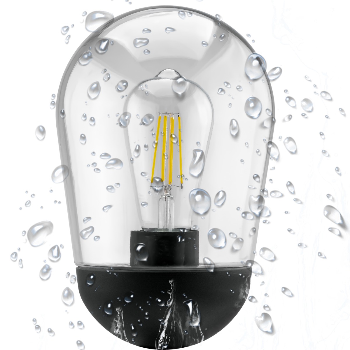 Lampa Ogrodowa Zewnętrzna E27 Czarny SŁUPEK 100cm OVALIS LUMILED - pierwsza cecha produktu