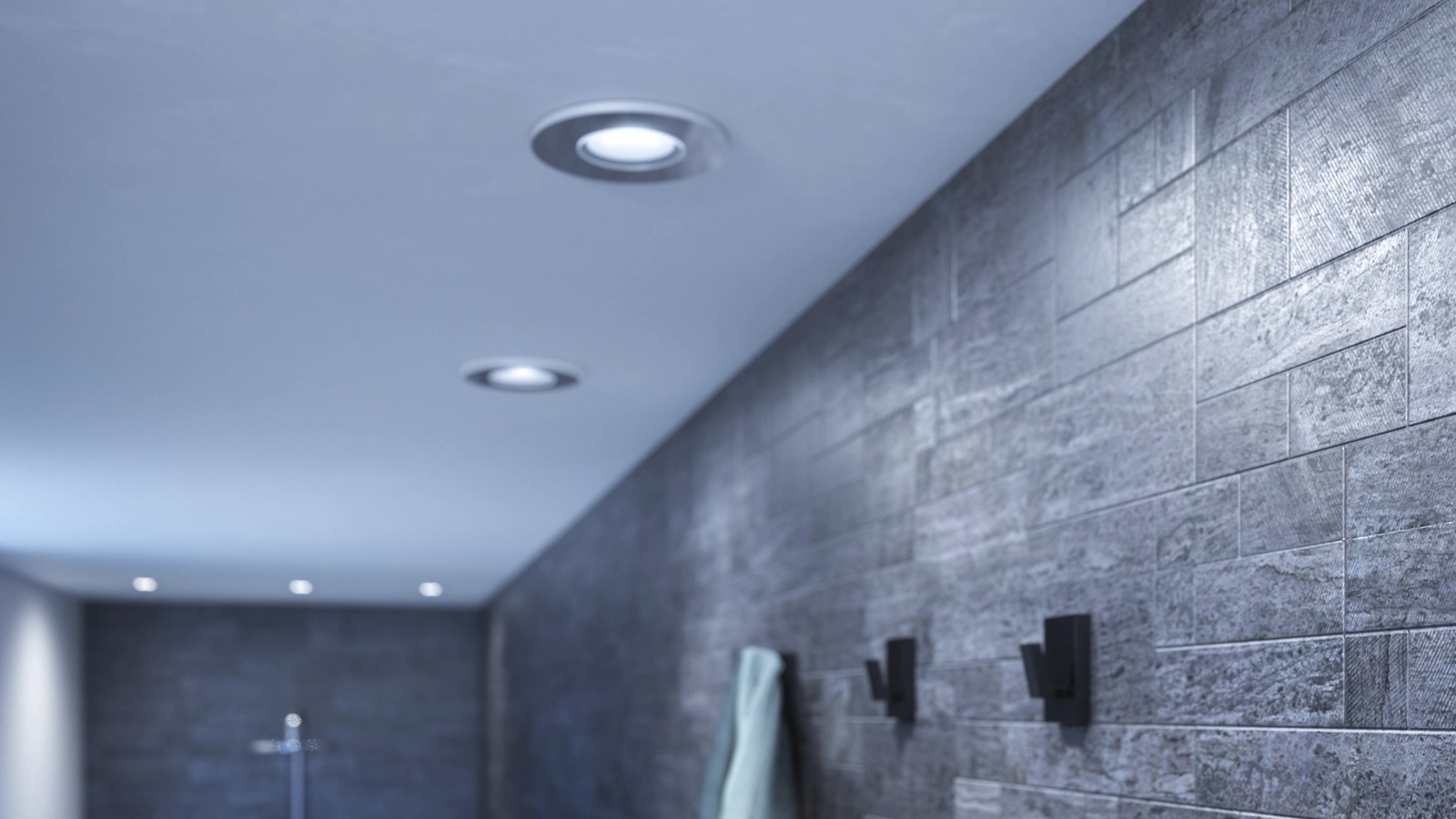 3x Oprawa Podtynkowa Wpuszczana LED Hermetyczna IP44 Łazienkowa 4.2W 400lm IP44 White Ambiance TW Chrom Inteligentna SMART Zigbee Bluetooth Adore Philips HUE - trzecia cecha produktu