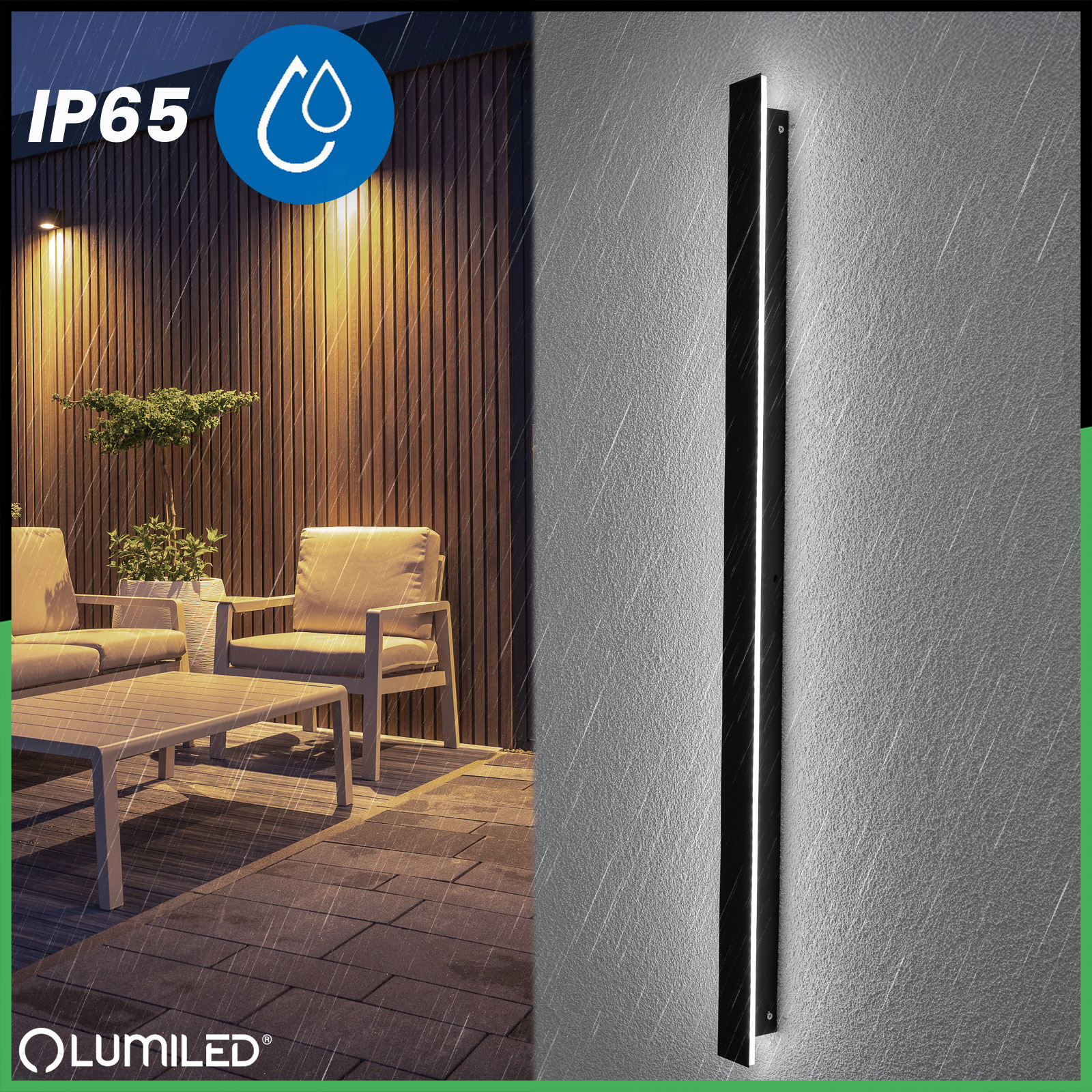 Lampa Ogrodowa LED Natynkowa PELIO Kinkiet Elewacyjny Ścienny 30W 4000K IP65 LUMILED - pierwsza cecha produktu