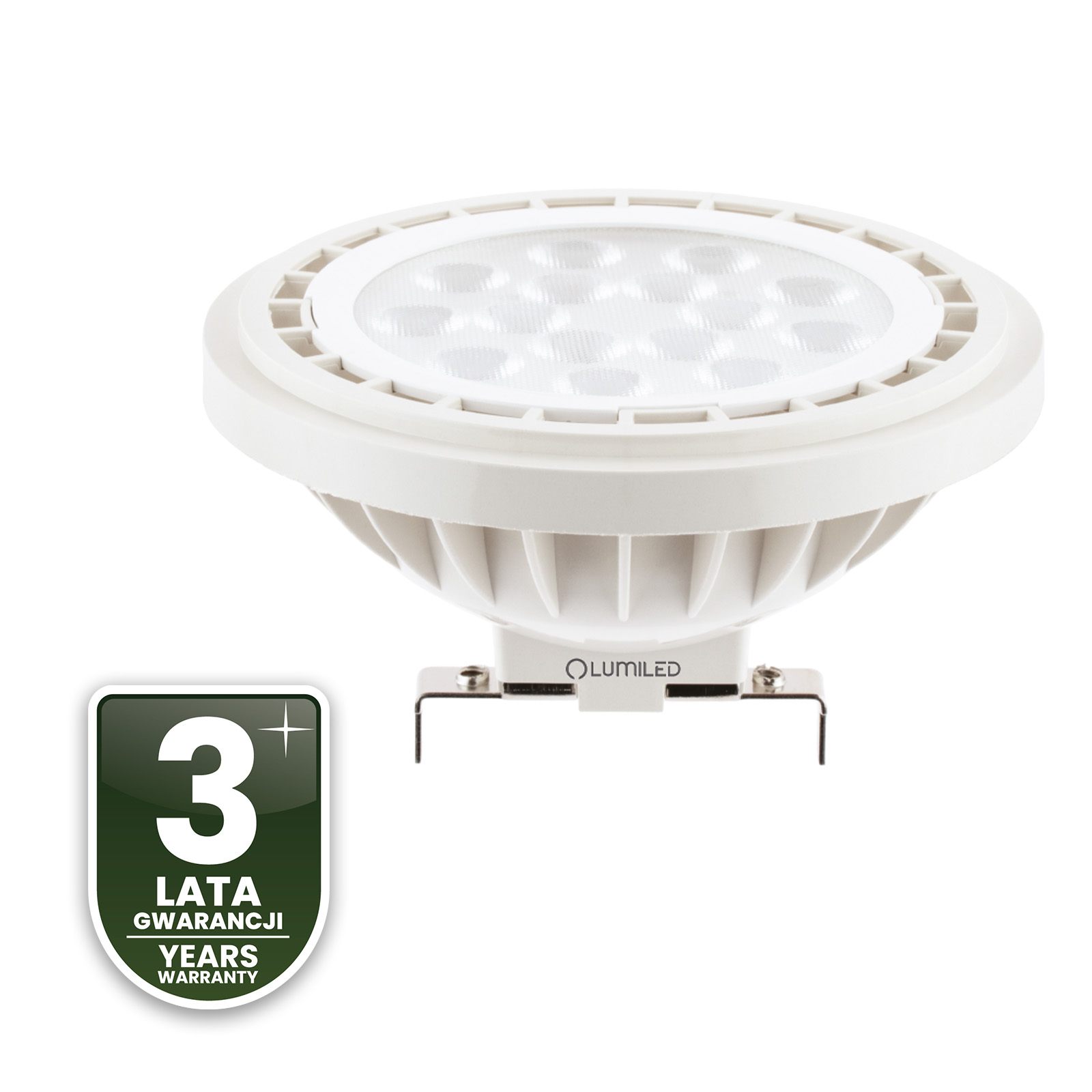 Żarówka LED G53 Reflektor AR111 10W = 75W 1055lm 4000K Neutralna 38° 12V LUMILED - czwarta cecha produktu