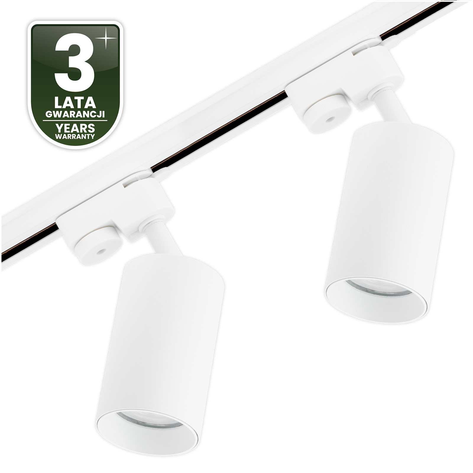 Zestaw Szyna Oświetleniowa Szynoprzewód 1m + 2x Reflektor Szynowy SAGI GU10 Biały LUMILED - czwarta cecha produktu