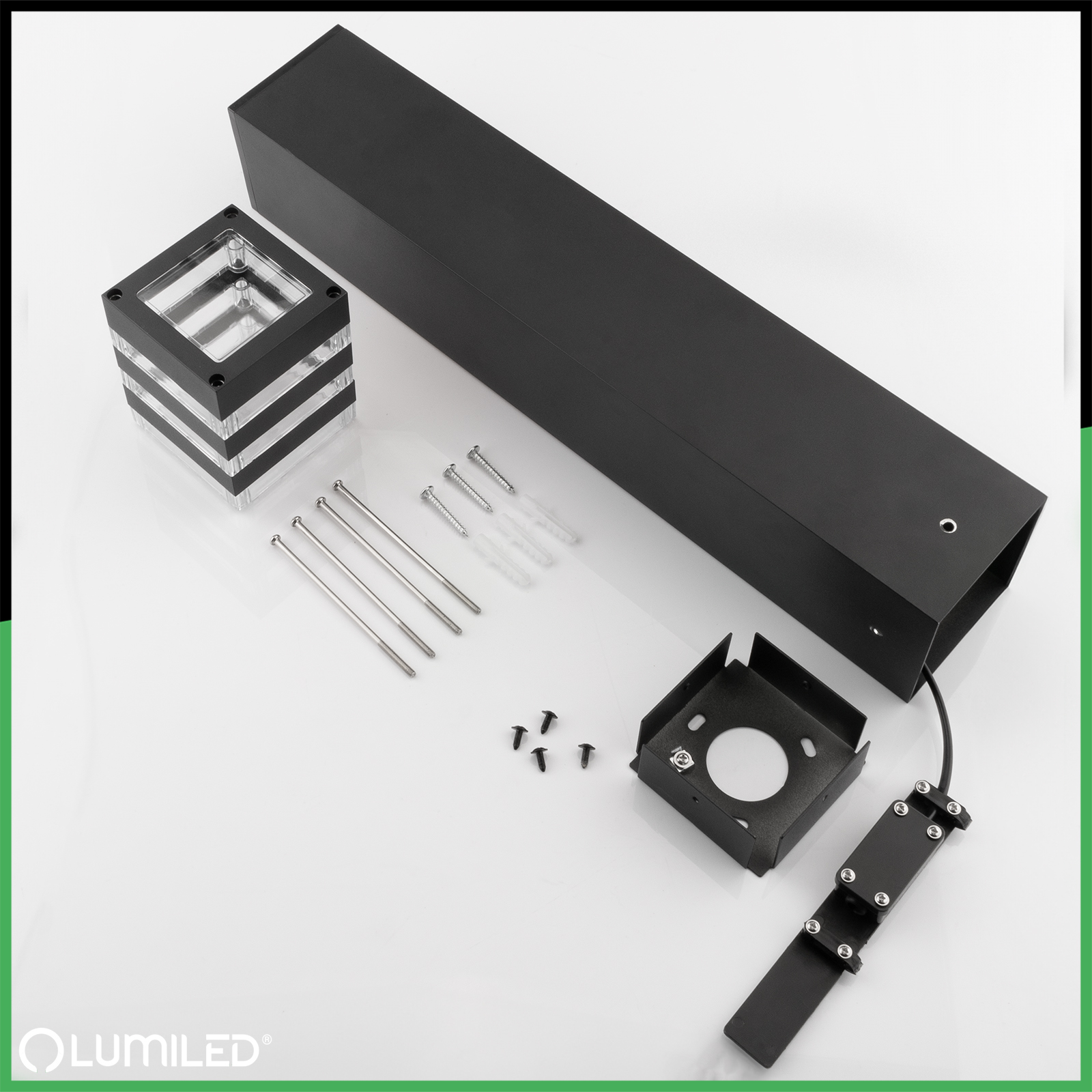 Lampa Ogrodowa Słupek Zewnętrzny Stojący E27 LED TAXUS 2 60cm LUMILED - skład produktu