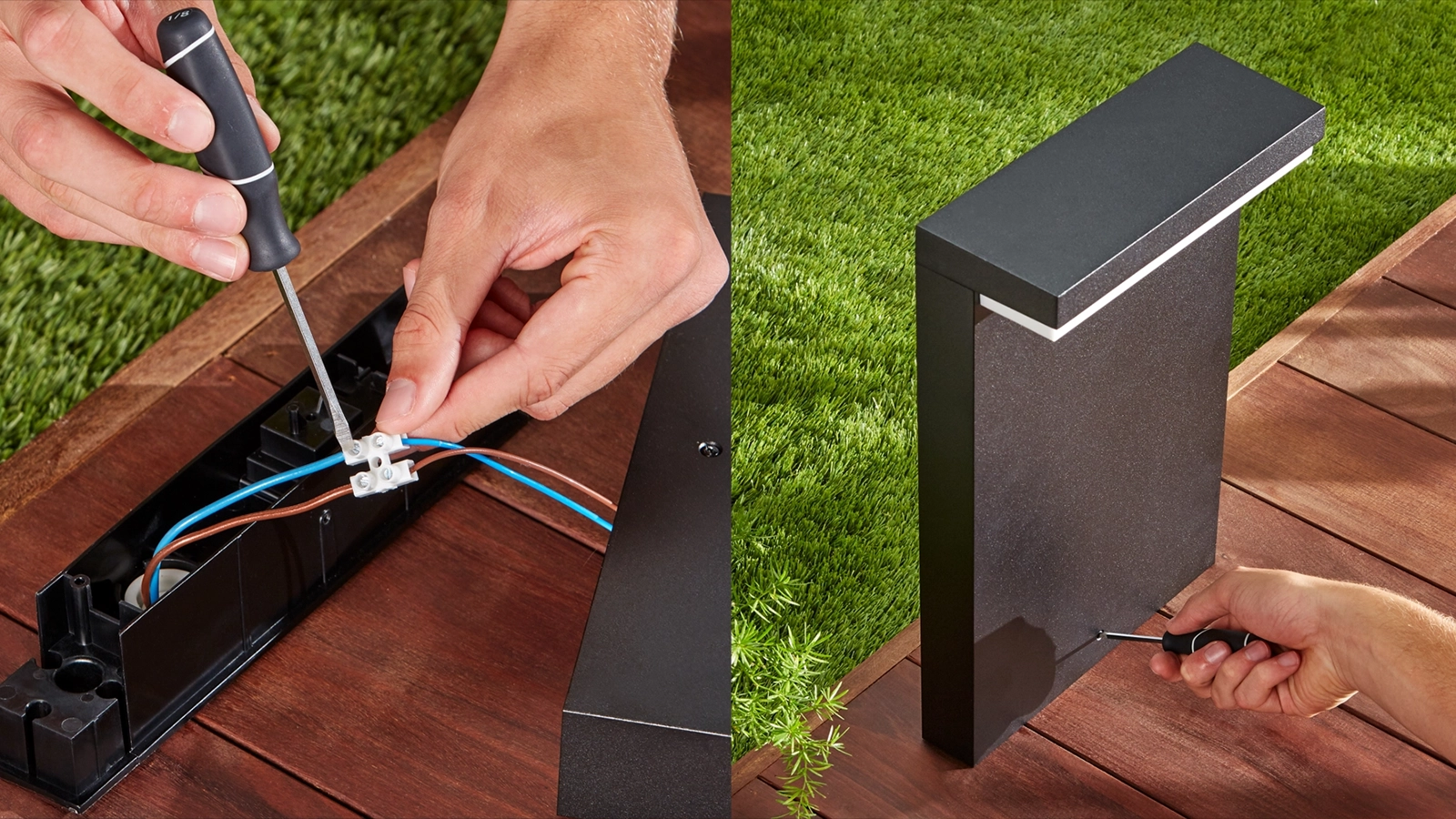 Lampa Ogrodowa Zewnętrzna LED SŁUPEK 40cm 13.6W 1020lm IP44 White and Color Ambiance RGB + TW Czarna Inteligentna SMART Zigbee Bluetooth Nyro Philips HUE - trzecia cecha produktu