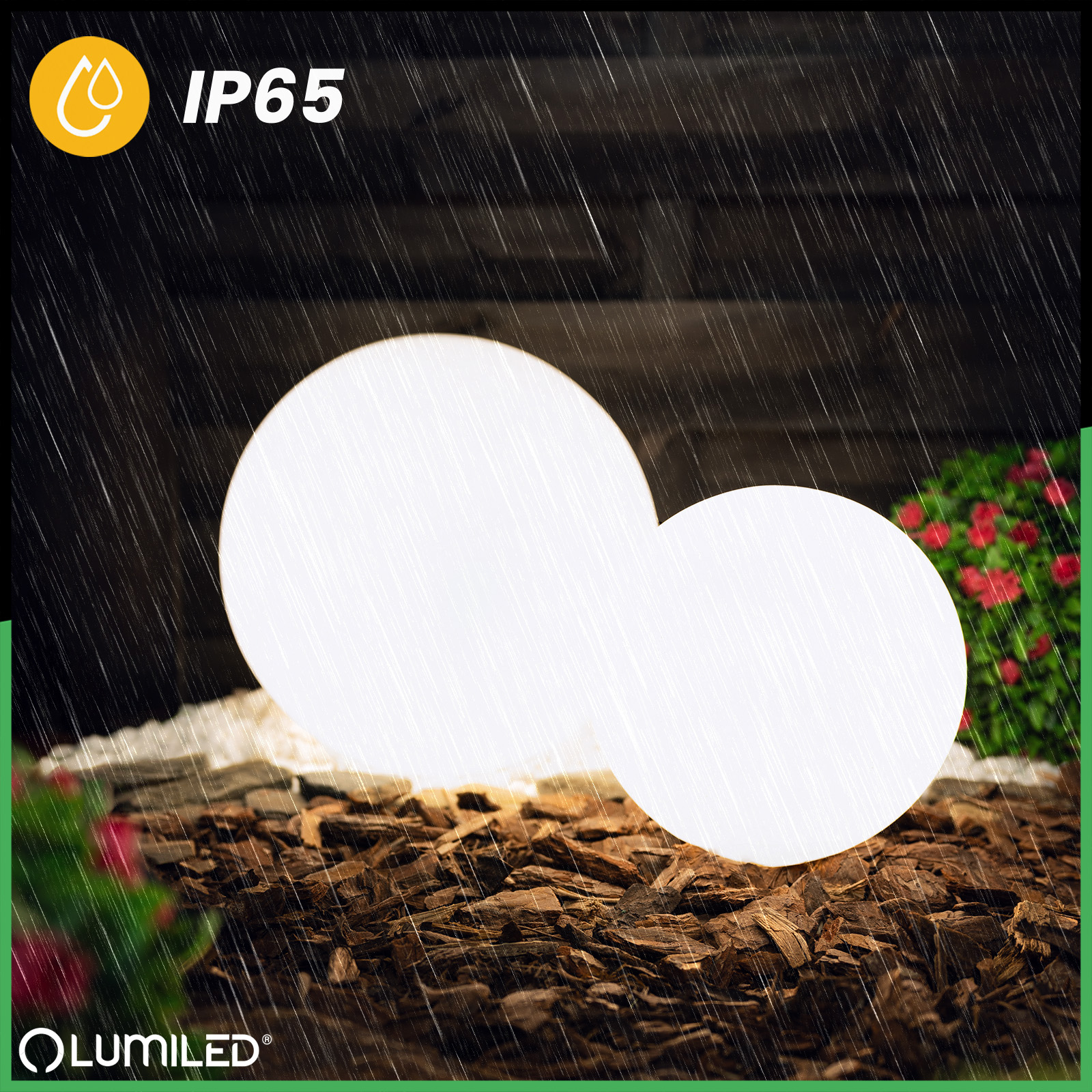 Lampa Oprawa Ogrodowa Zewnętrzna KULA LED 30CM E27 IP65 LUMIKULA2 LUMILED - druga cecha produktu