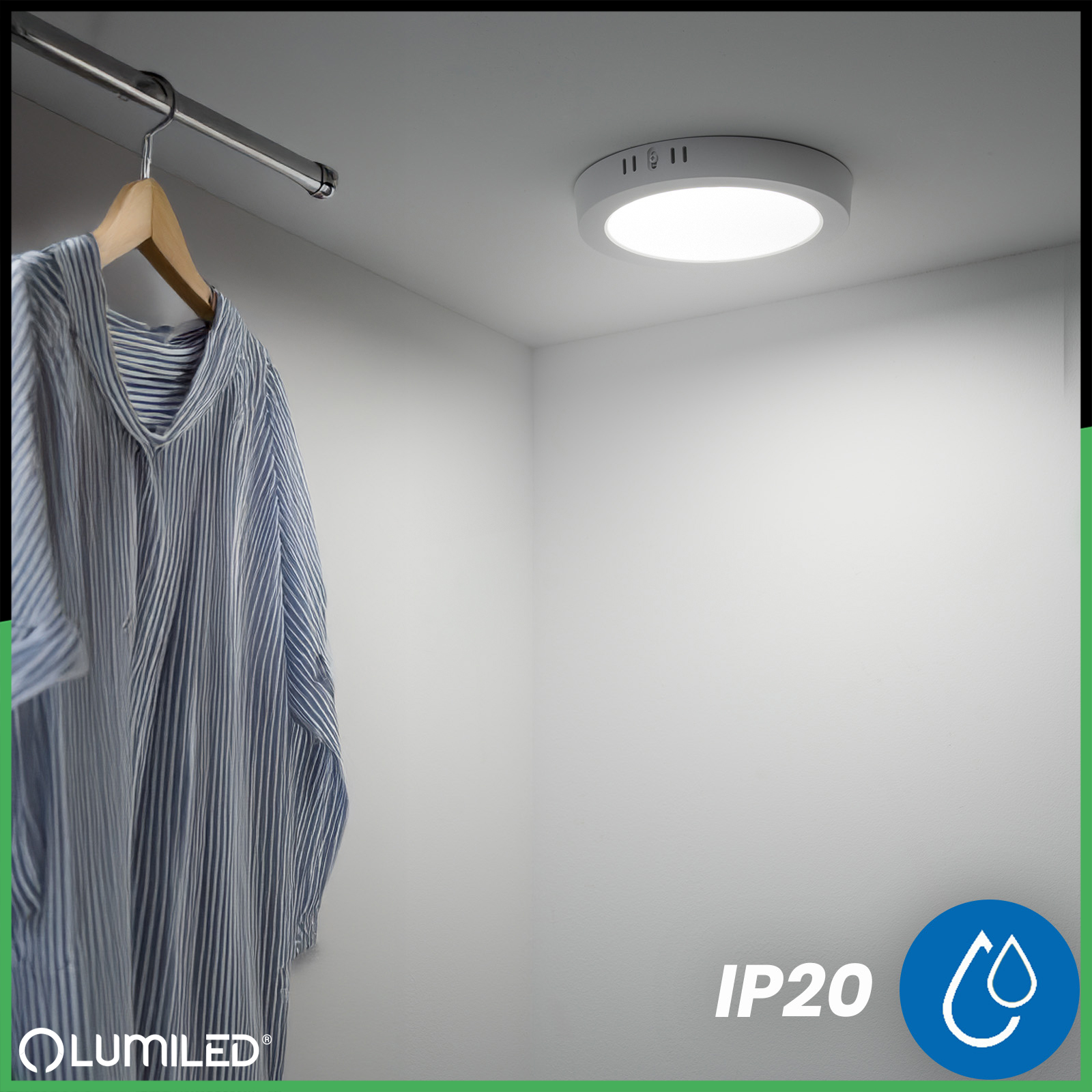 Oprawa Natynkowa Lampa LED Sufitowa 18W Okrągła 4000K GLOW Biała LUMILED - druga cecha produktu