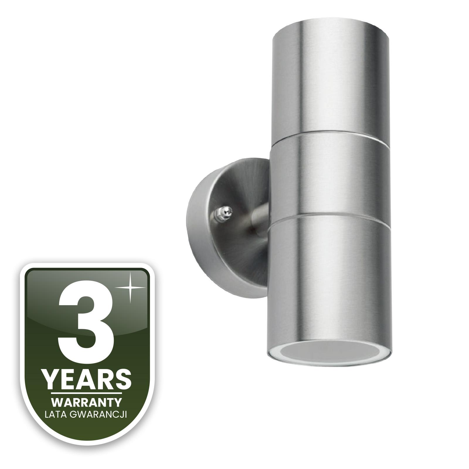 Kinkiet Ogrodowy Lampa Ścienna Elewacyjna góra dół LED GU10 IP44 ZINNIA INOX LUMILED - czwarta cecha produktu