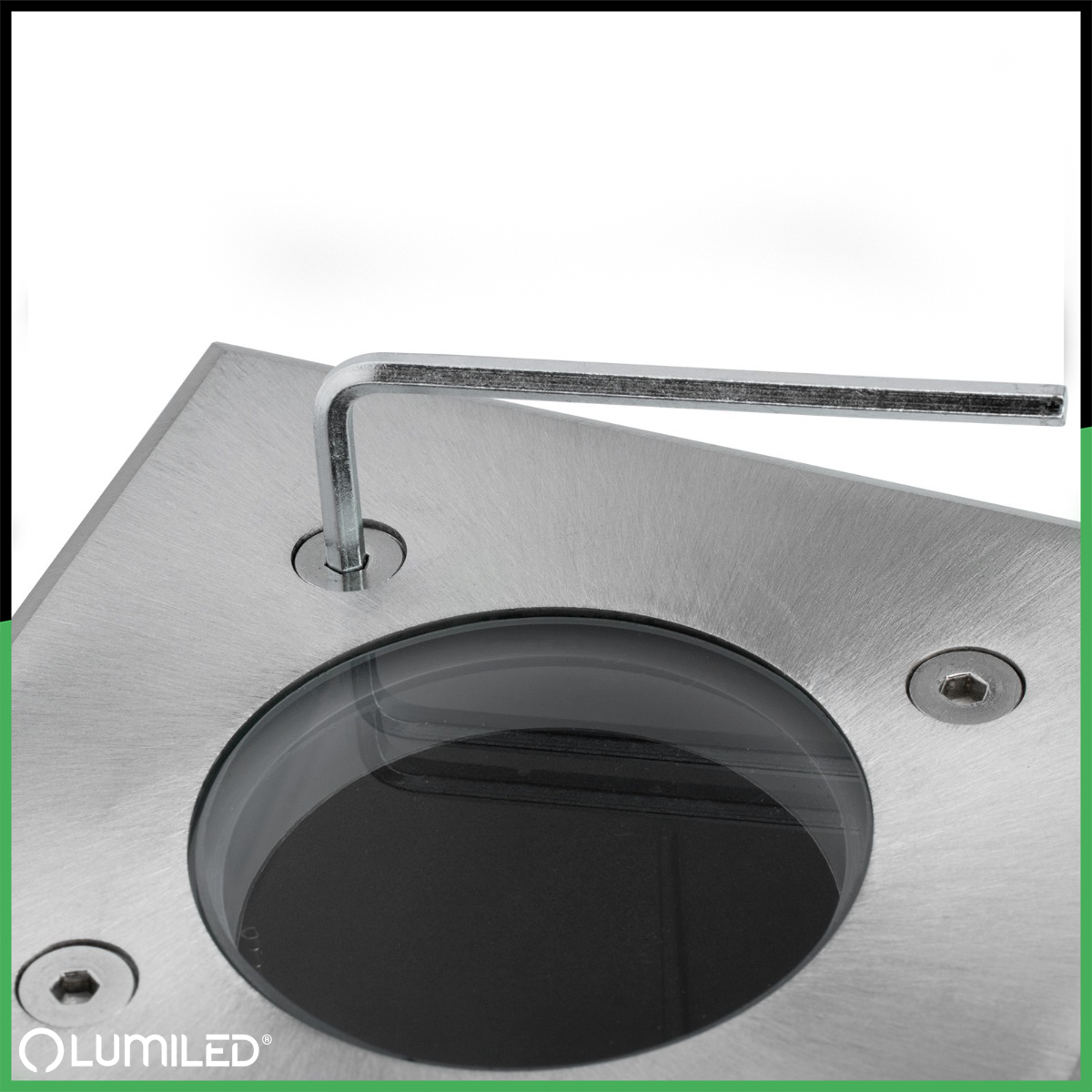 Oprawa Najazdowa Lampa Dogruntowa Wpuszczana GU10 IP65 IK09 Kwadrat CATIO 2 LUMILED - druga cecha produktu