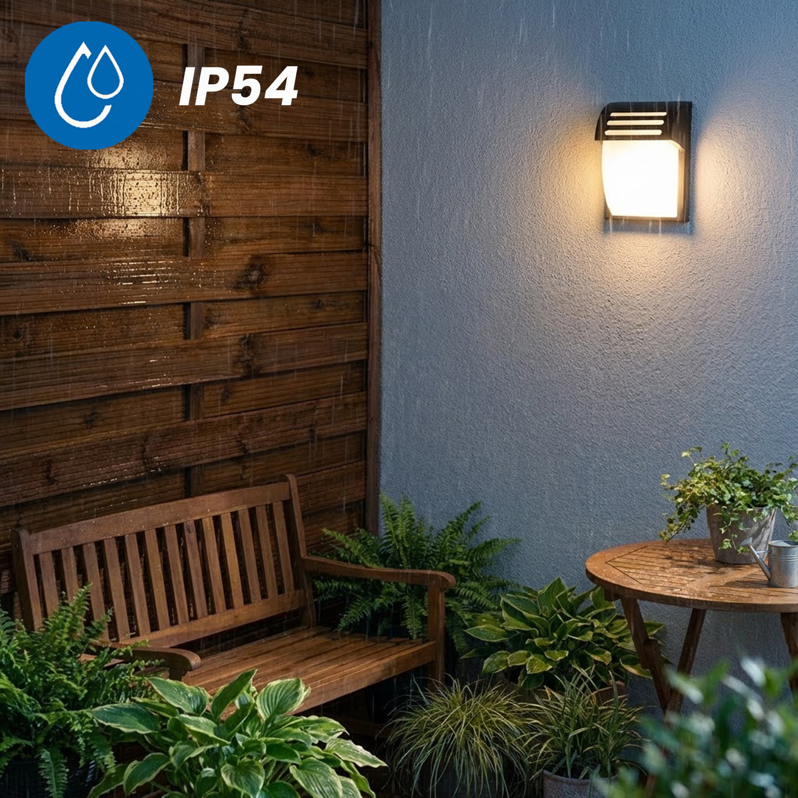 Lampa Ogrodowa Zewnętrzna Ścienna Kinkiet Elewacyjny E27 LED 25cm LECOS LUMILED - trzecia cecha produktu