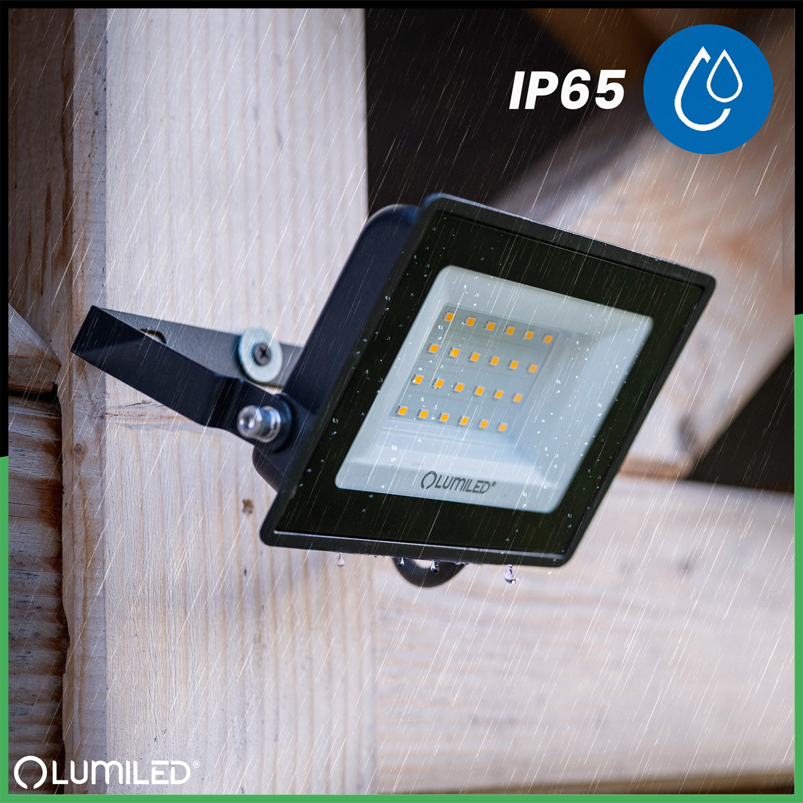 Naświetlacz LED ZUNA2 30W 2700lm 4000K IP65 Czarny LUMILED - pierwsza cecha produktu