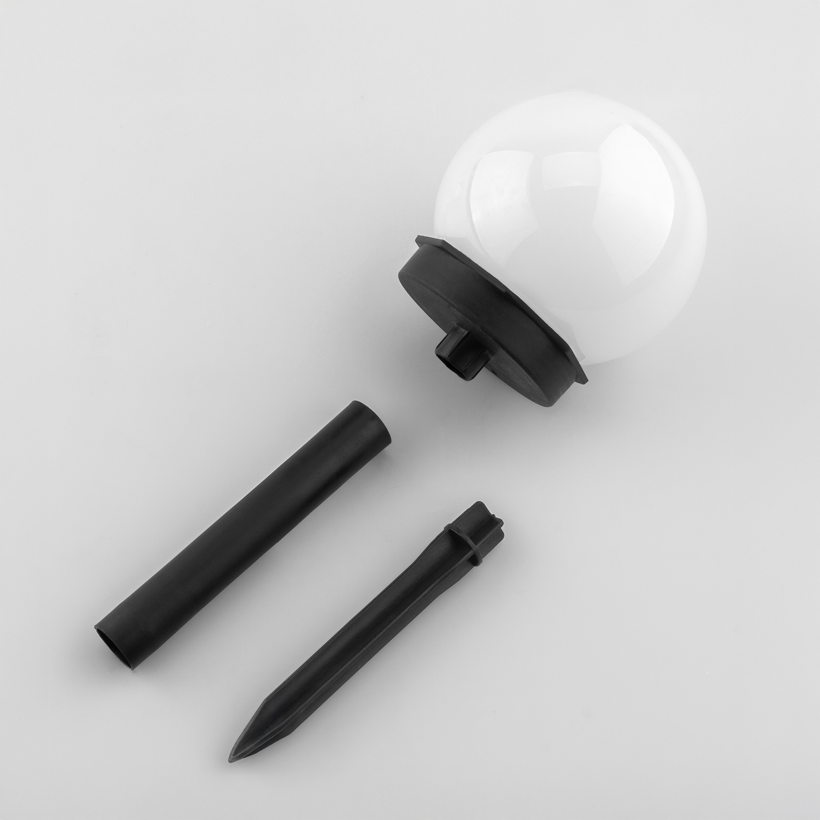 Lampa Solarna Ogrodowa LED ATRIS Wbijana Biała Kula 10cm RGB LUMILED - skład produktu