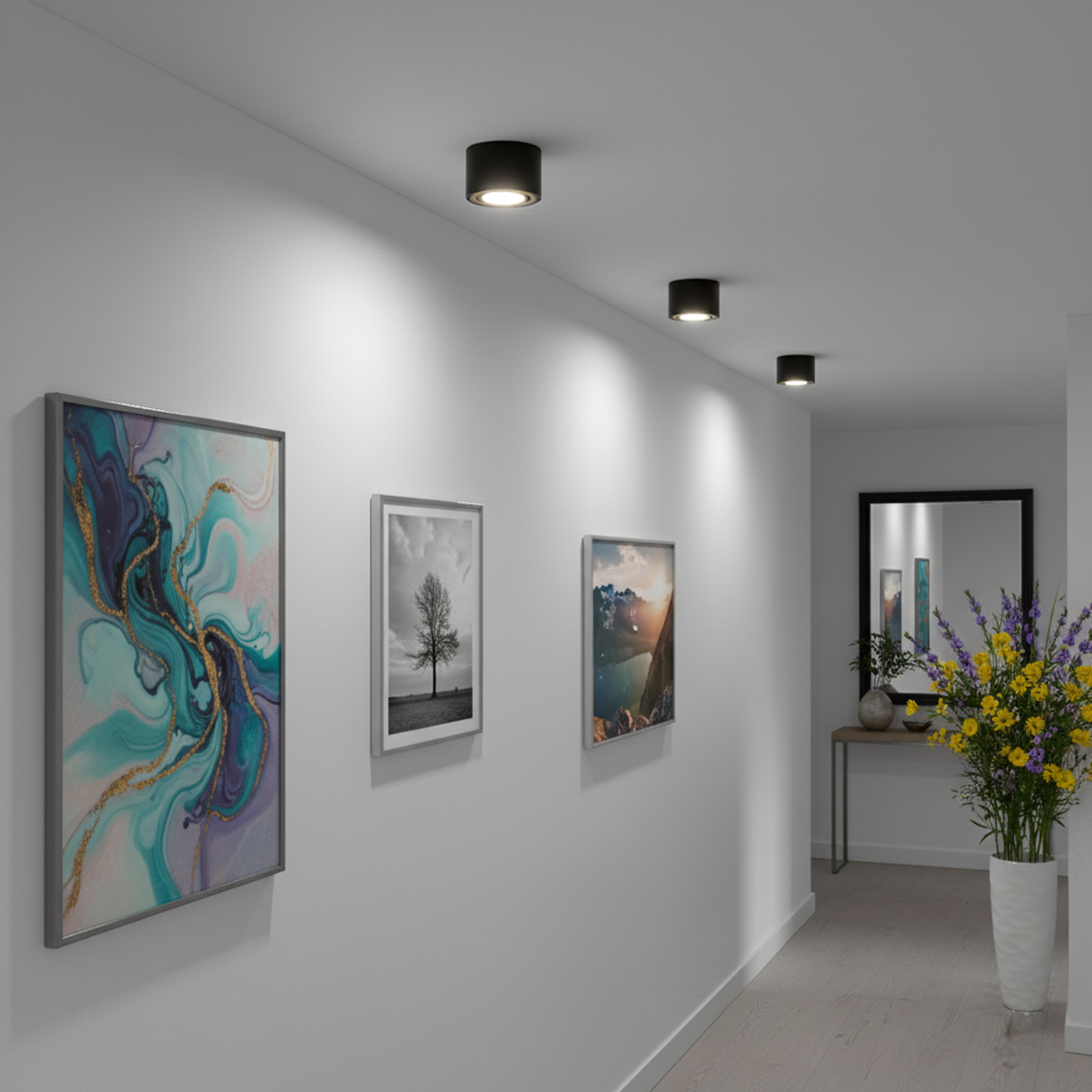 Oprawa Natynkowa HALOGENOWA Spot Tuba Ruchoma Okrągła Czarno-Złota 50mm AMAT-S LUMILED - obszar zastosowań